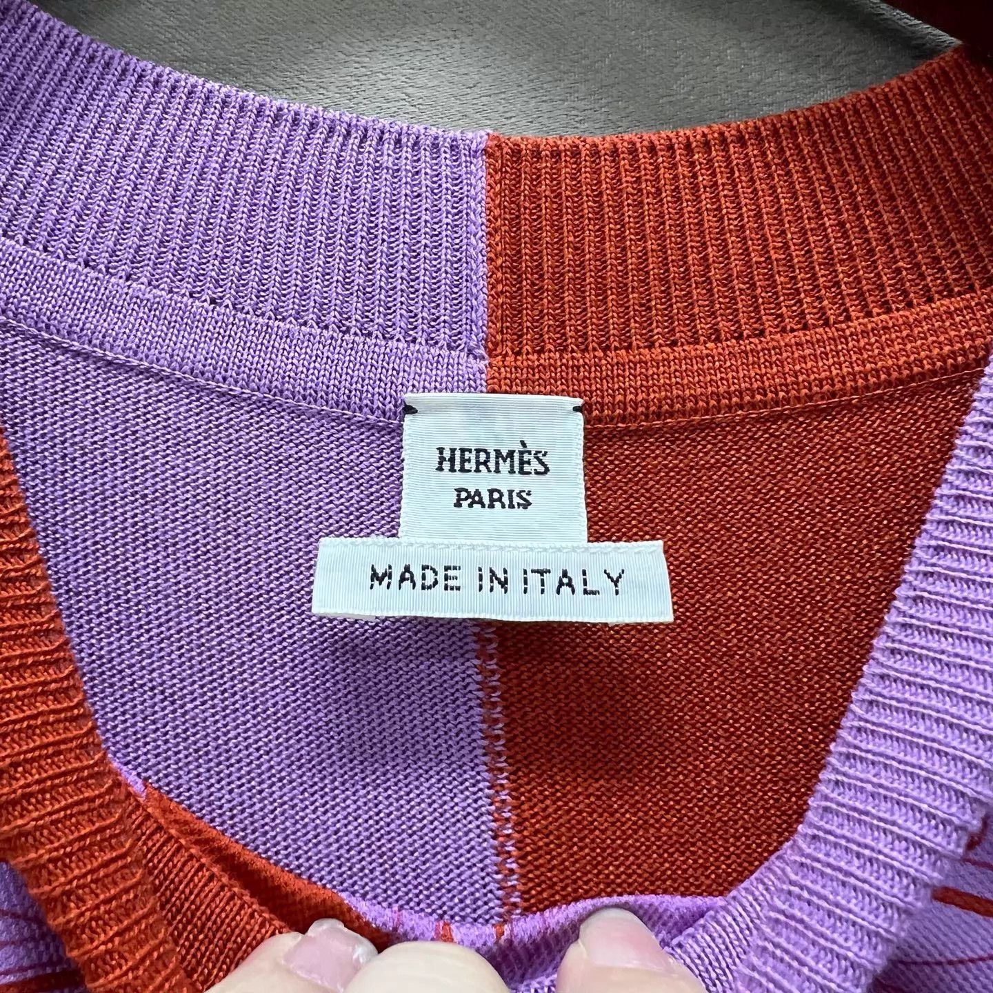 Hermes Hermes color blocked silk knit sleeveless dress 38 Size S / US 4 / IT 40 - 3 Thumbnail