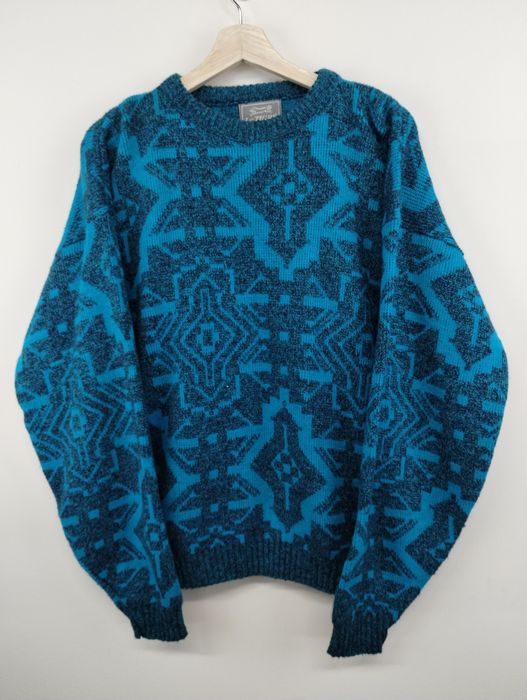 Vintage Vintage Le Tigre Runic Static Knit Sweater | Grailed