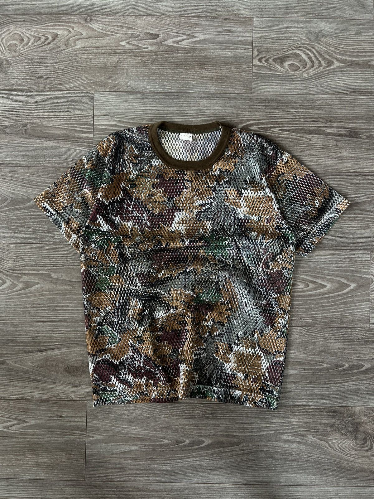 Other Vintage Transparent Hunt Camo Trees Colourway Perforated Tee Size US M / EU 48-50 / 2 - 2 Thumbnail