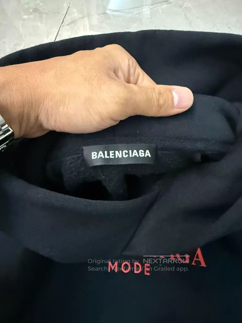 Balenciaga Balenciaga Black Hoodie Size US S / EU 44-46 / 1 - 2 Thumbnail