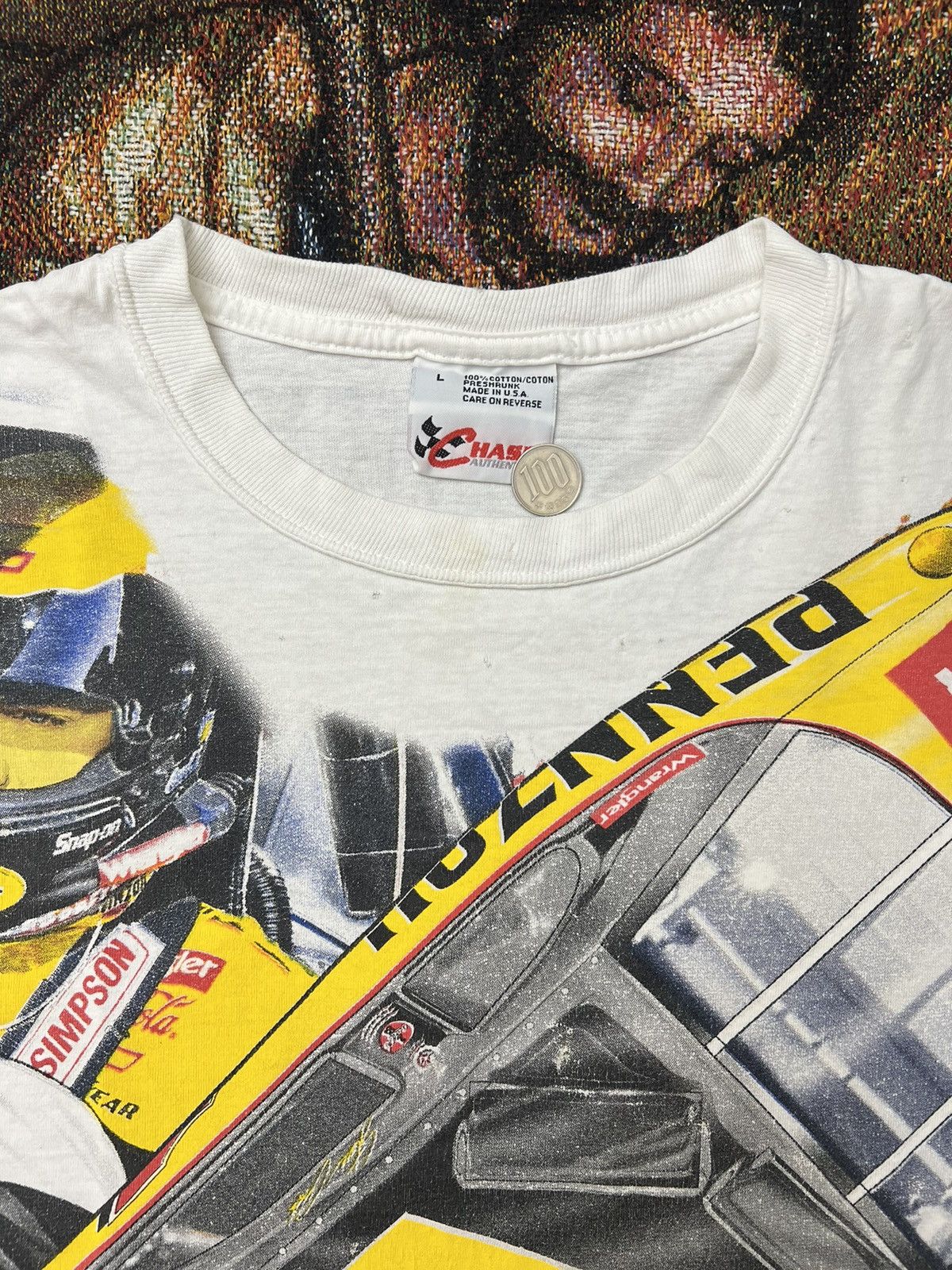 NASCAR Vintage NASCAR Steve Pack Pennzoil AOP Tee Size US L / EU 52-54 / 3 - 4 Thumbnail