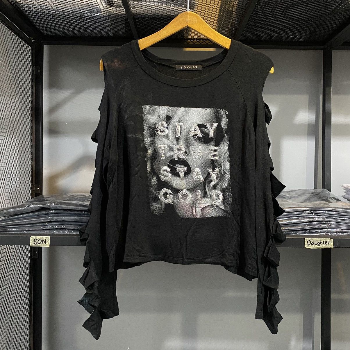 If Six Was Nine × Japanese Brand Japanese Grunge Egoist Stay True Stay Gold Cut Out Sleeve Size M / US 6-8 / IT 42-44 - 1 Thumbnail
