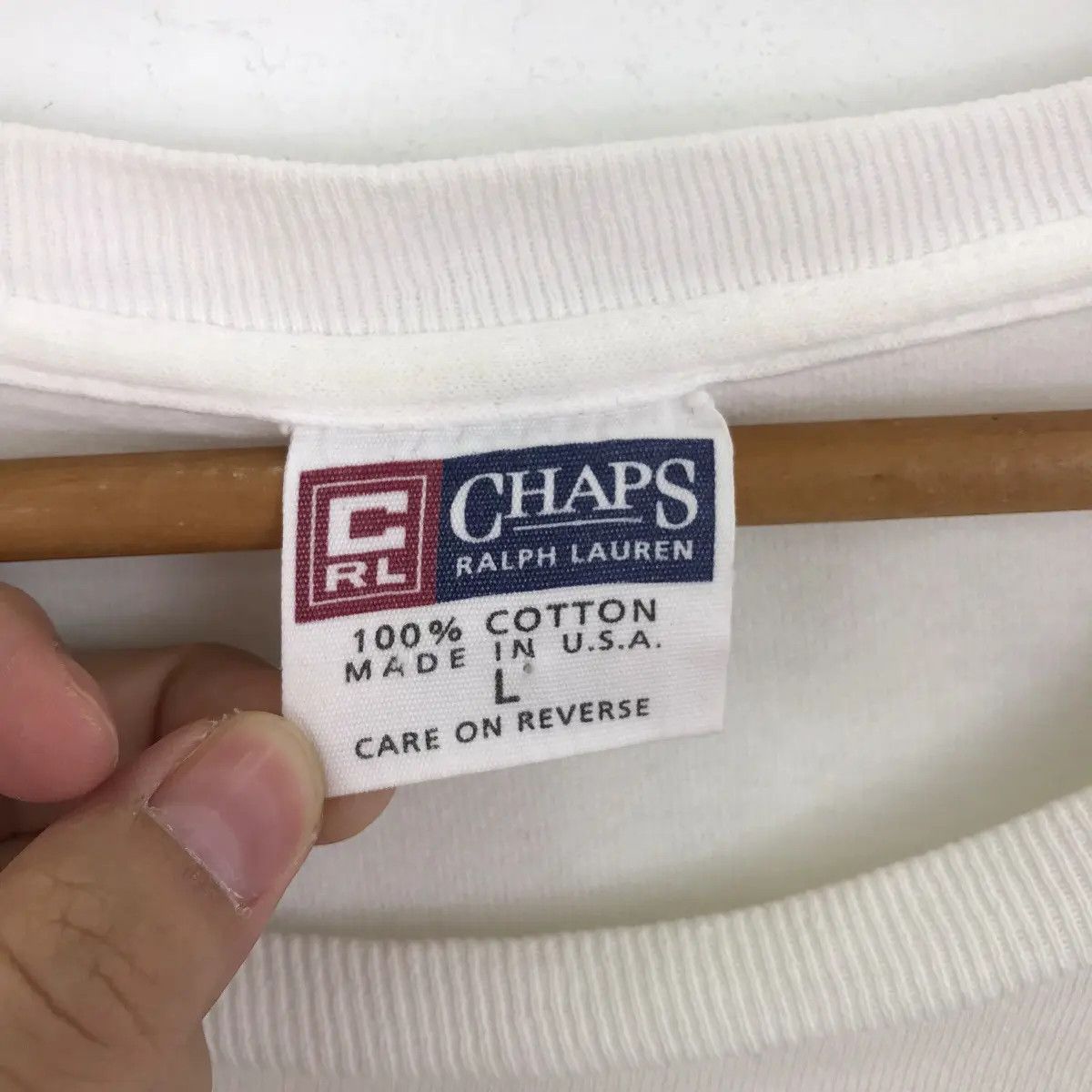 Chaps Ralph Lauren Vtg 90’ CHAPS RALPH LAUREN Sea Bass Fishing Outdoor Tee Shir Size US L / EU 52-54 / 3 - 6 Thumbnail