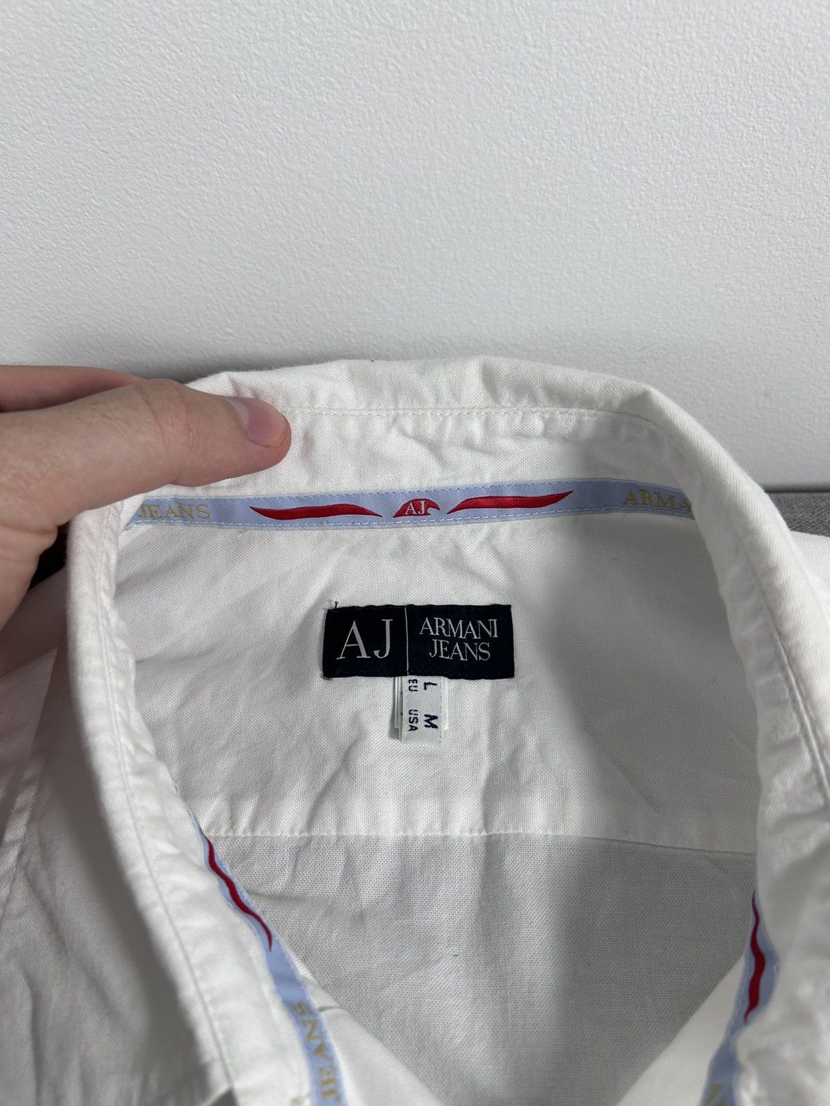 Emporio Armani Emporio Armani White Shirt Size US L / EU 52-54 / 3 - 5 Thumbnail