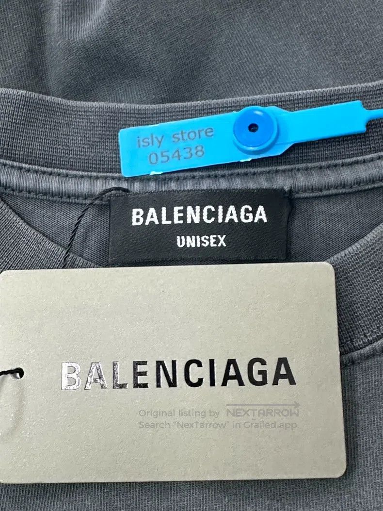 Balenciaga Balenciaga Batman Letter Vintage Distressed T-Shirt Black Size US M / EU 48-50 / 2 - 4 Thumbnail