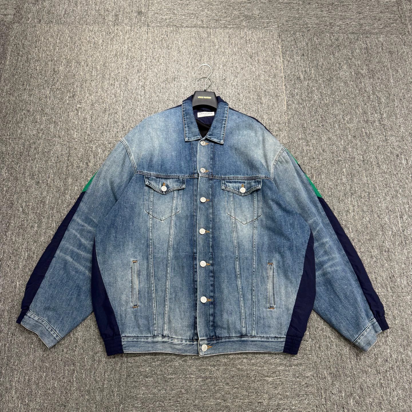 Balenciaga Balenciaga Denim & Shell Jacket Size 2 Size US M / EU 48-50 / 2 - 1 Thumbnail