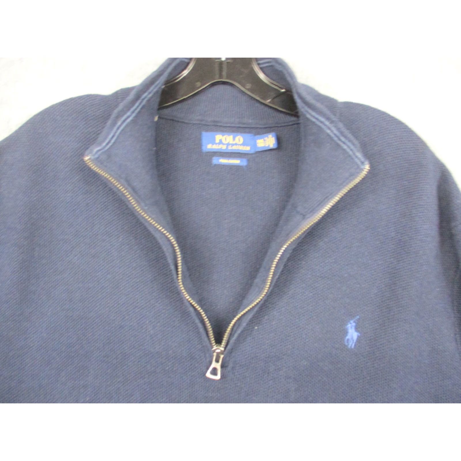 Polo Ralph Lauren Polo Ralph Lauren Sweater Mens 2XL Blue Pima Cotton Half Zip Pullover Pony Logo Size US XXL / EU 58 / 5 - 4 Thumbnail