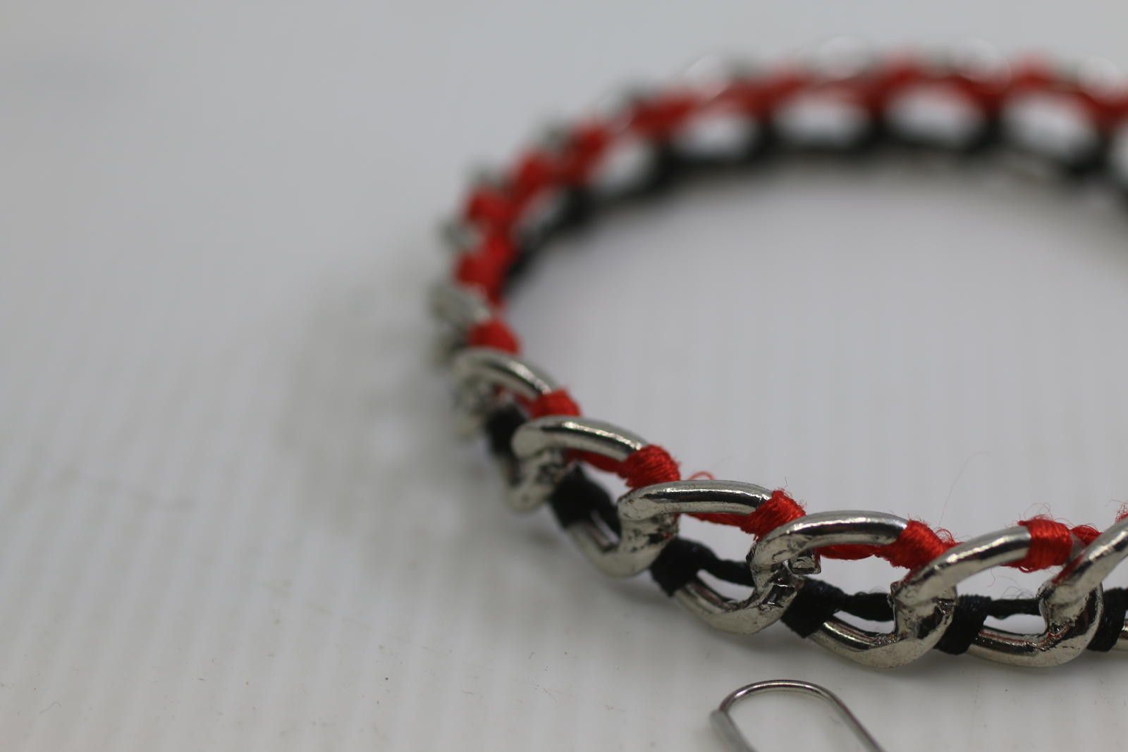 The Unbranded Brand Chain Bracelet & Drop Earrings Set – Black / Red Jewelry Size ONE SIZE - 5 Thumbnail