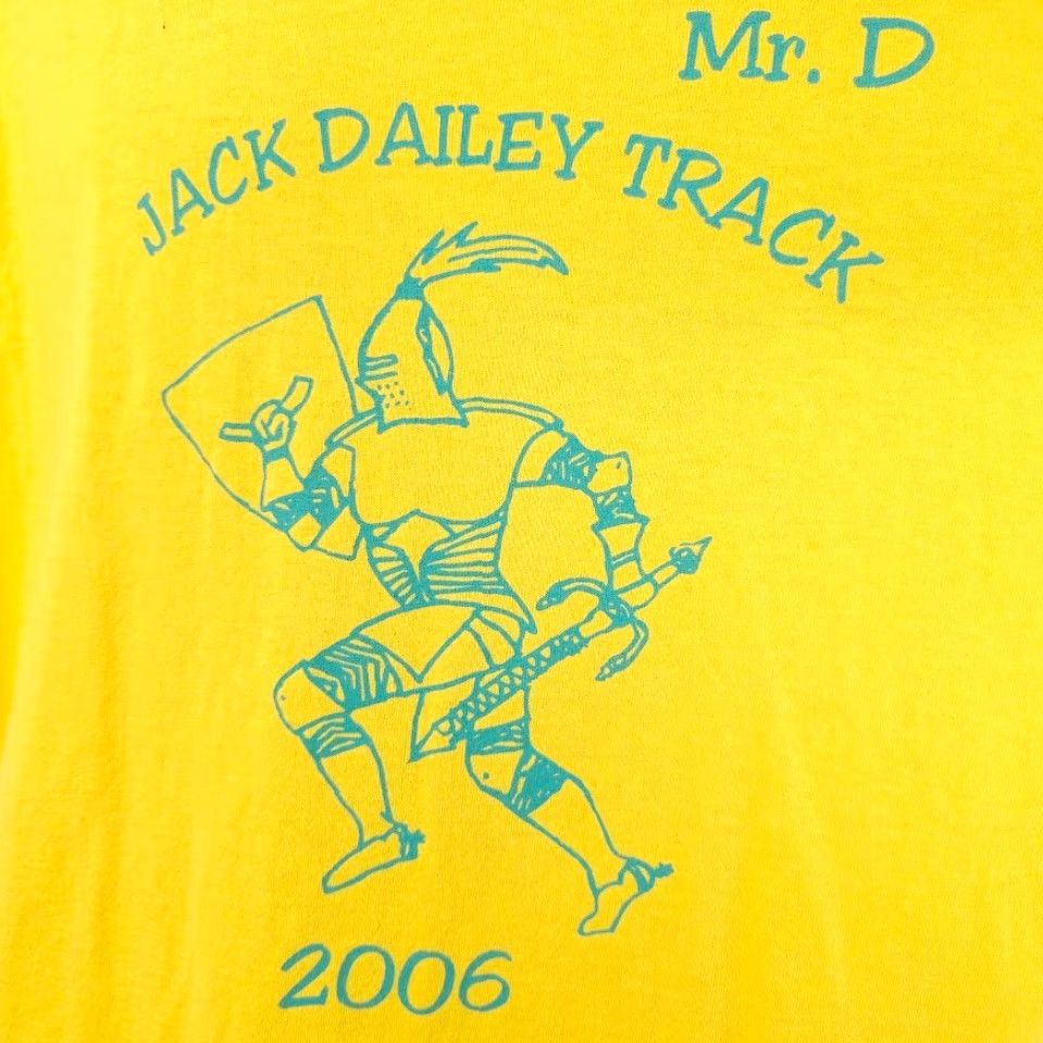 Gildan VINTAGE Jack Dailey Track T Shirt Mens XL Yellow Gildan T-Shirt School Y2K Las Vegas Size US XL / EU 56 / 4 - 3 Thumbnail