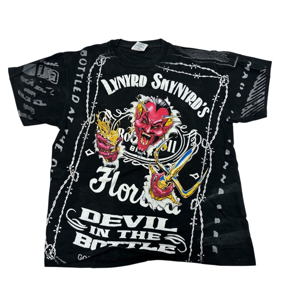 Metallica lynyrd Skynyrd vintage shirt 90s Size US L / EU 52-54 / 3 - 1 Thumbnail