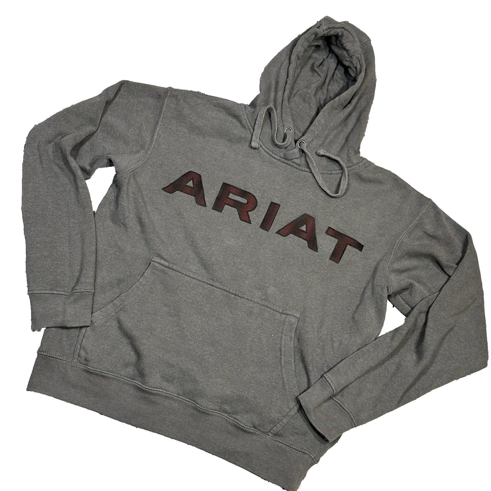 Ariat Ariat Hoodie Gray Logo Mens Small S Streetwear Pullover Hooded Long Sleeve Drawstring Pockets Outdoor Western Baggy Size US S / EU 44-46 / 1 - 2 Thumbnail