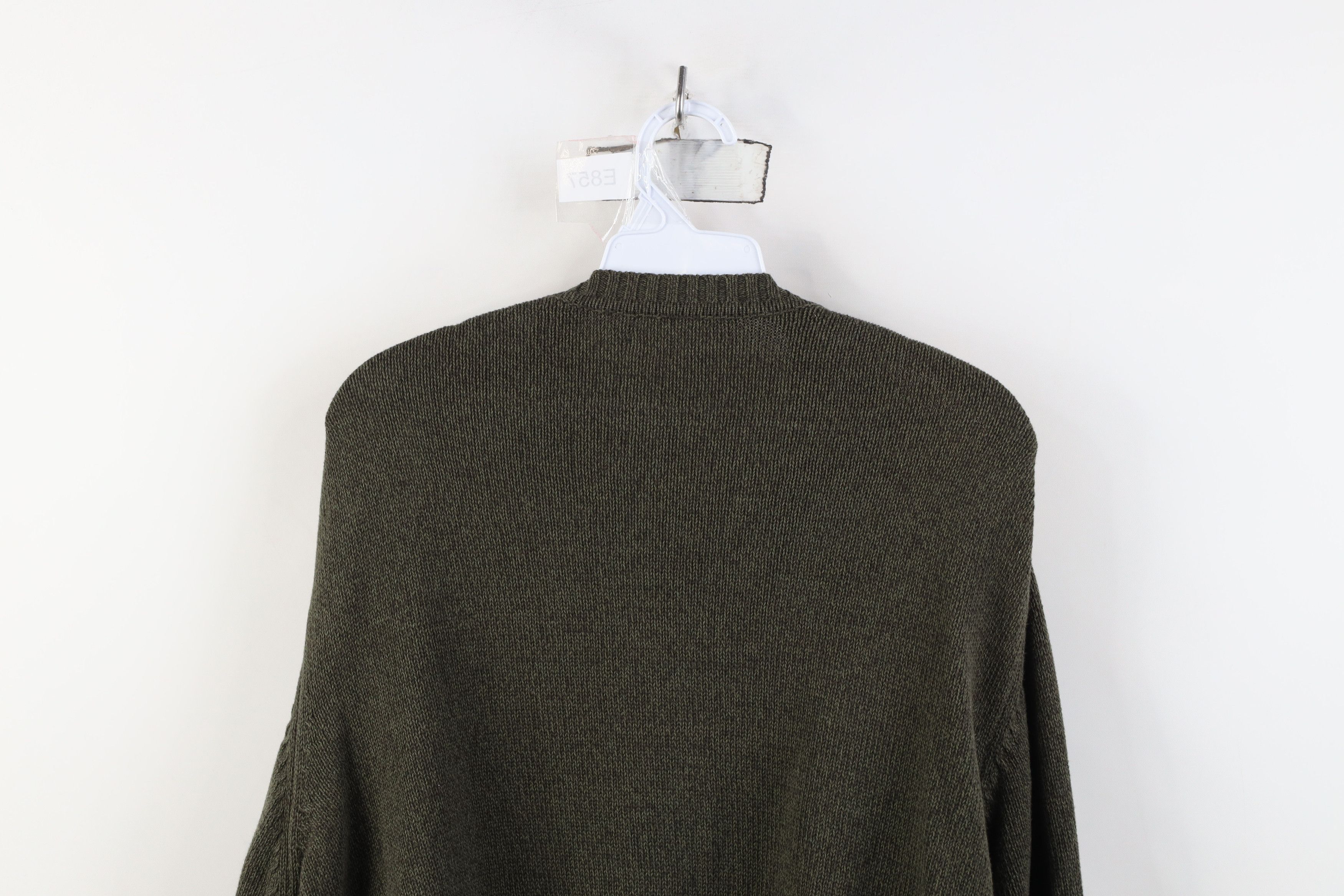 Vintage Vintage 90s Streetwear Ribbed Cable Knit Crewneck Sweater Size US XL / EU 56 / 4 - 8 Thumbnail