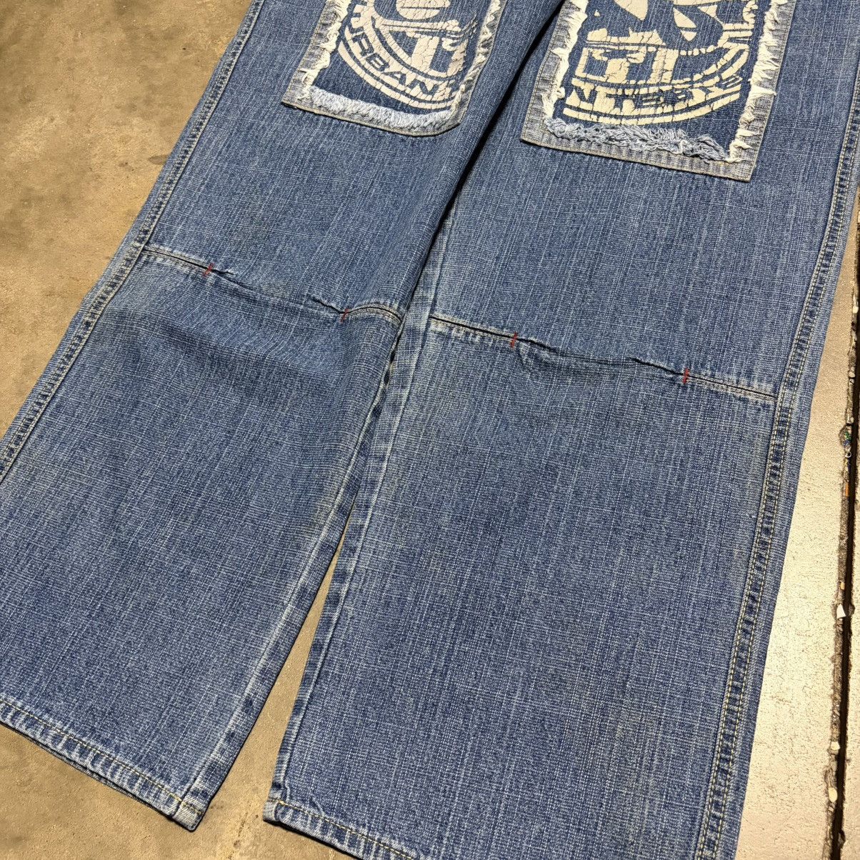 Southpole Vintage Y2K GiveMeFace GMF Baggy Denim Jeans Skater Wide Leg Size US 34 / EU 50 - 8 Thumbnail