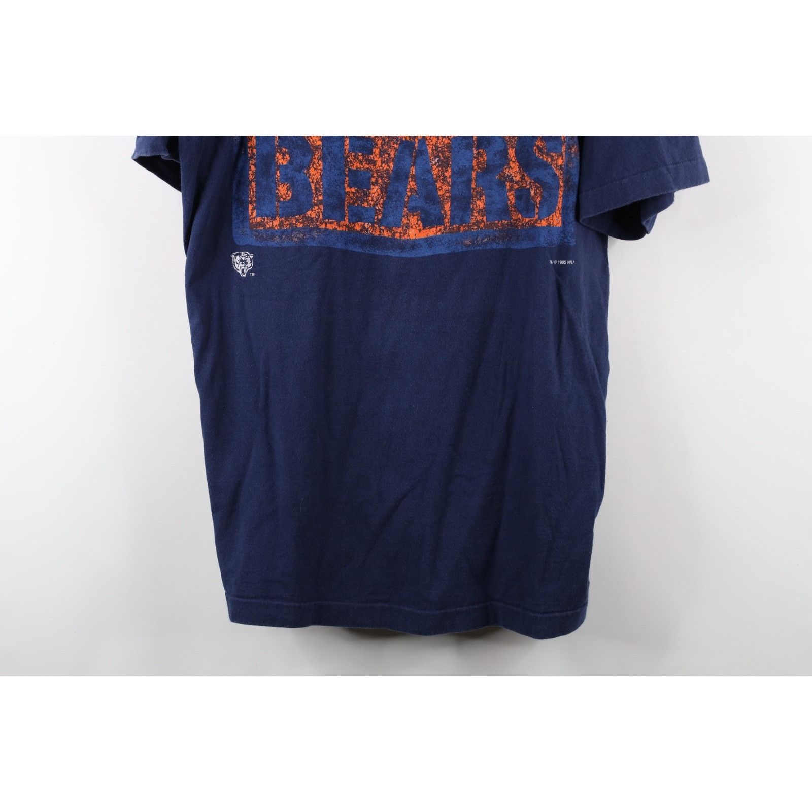 Vintage Vintage 90s Faded Spell Out Chicago Bears Football T-Shirt Size US XL / EU 56 / 4 - 3 Thumbnail