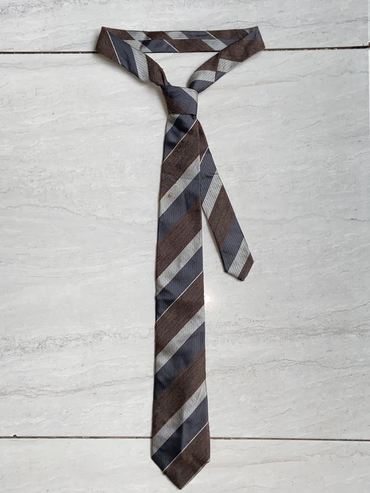 Issey Miyake IM Issey Miyake Striped Tie Size ONE SIZE - 8 Thumbnail