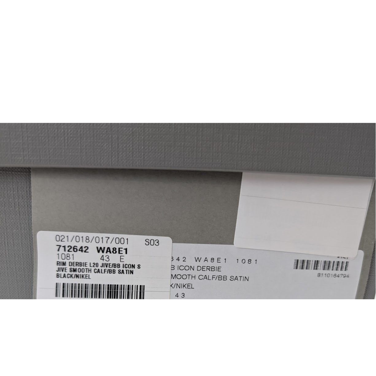 Balenciaga o1rshd1 Smooth Rim BB Icon Derbie Shoes in Black Size US 10 / EU 43 - 22 Thumbnail