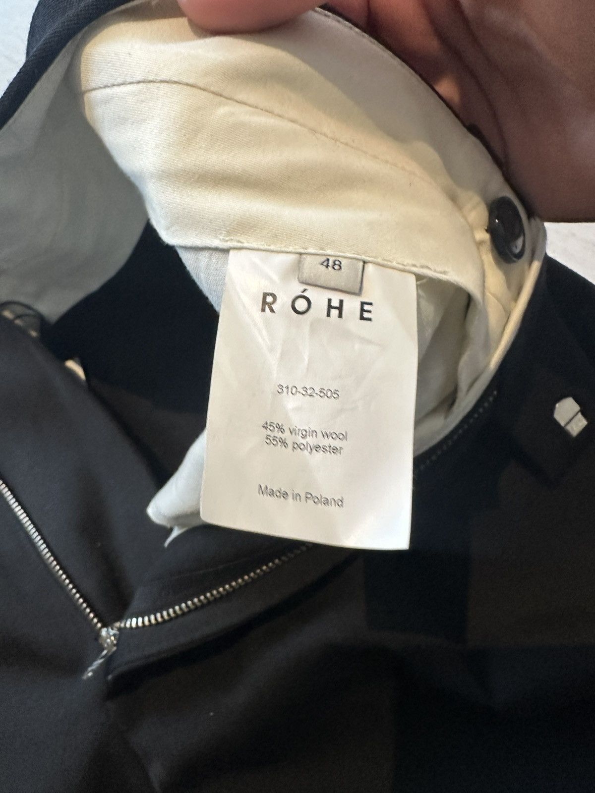 Rohe RÓHE Tailored Wool Shorts – Size 48 – Noir – Never Worn Size US 32 / EU 48 - 3 Thumbnail