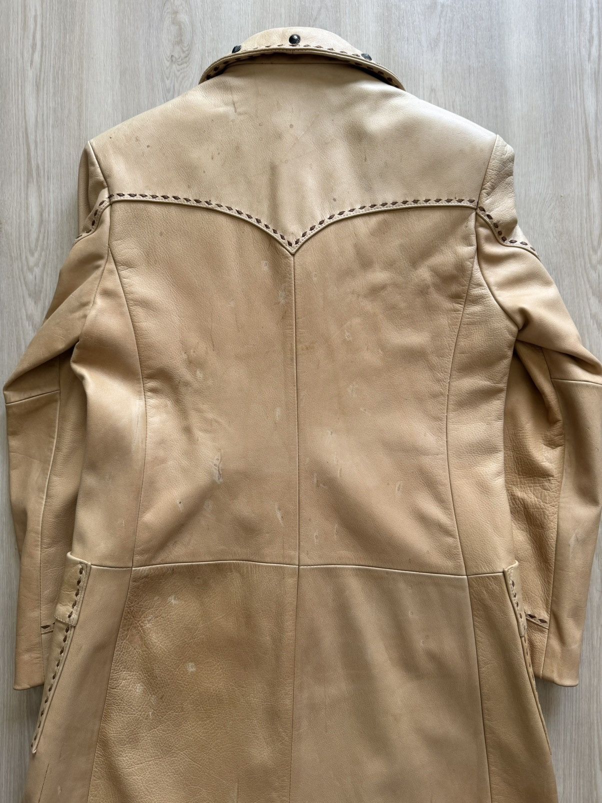 Vintage Vintage Alamo Leather Wear Western Coat Sz S USA *Flaws Size S / US 4 / IT 40 - 12 Thumbnail