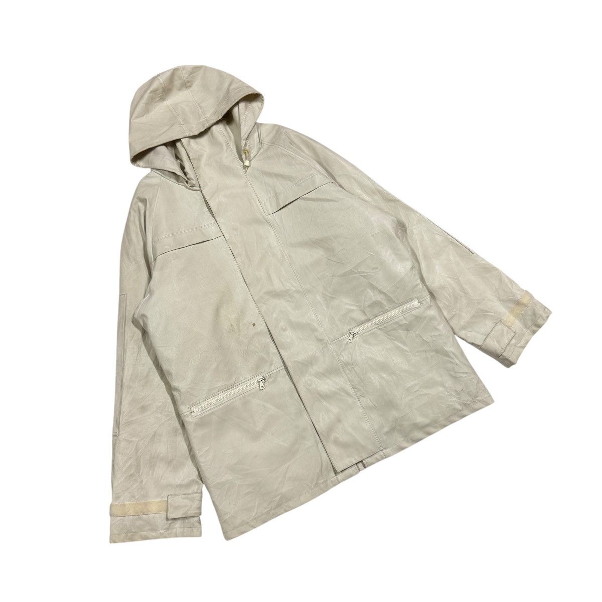 A.P.C. Vtg✨A.P.C Pvc Poly Multipocket Military Waterproof Jacket Size US M / EU 48-50 / 2 - 6 Thumbnail