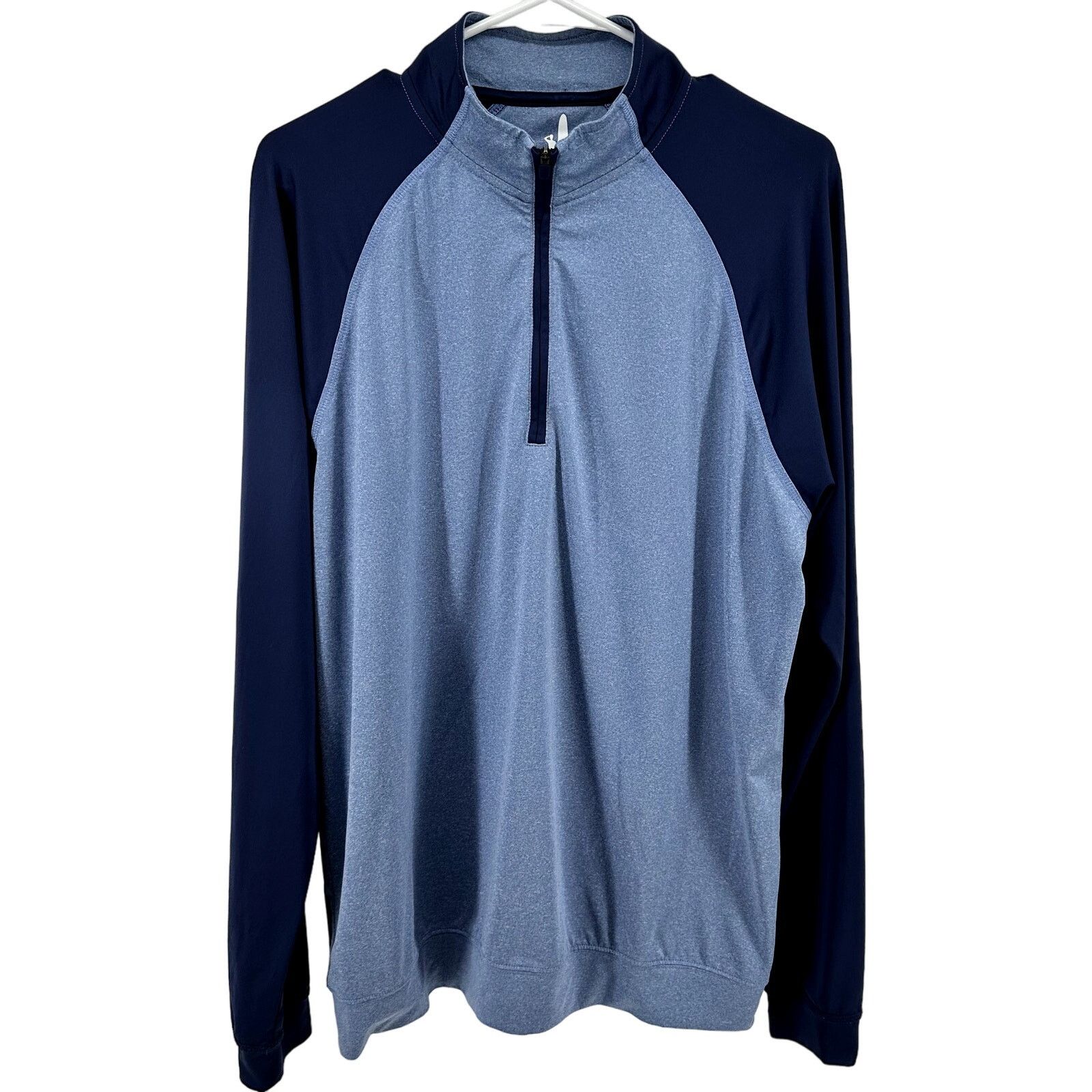 johnnie-O Johnnie-O 1/4 Zip Sweatshirt Performance Pullover Blue M Size US M / EU 48-50 / 2 - 2 Thumbnail