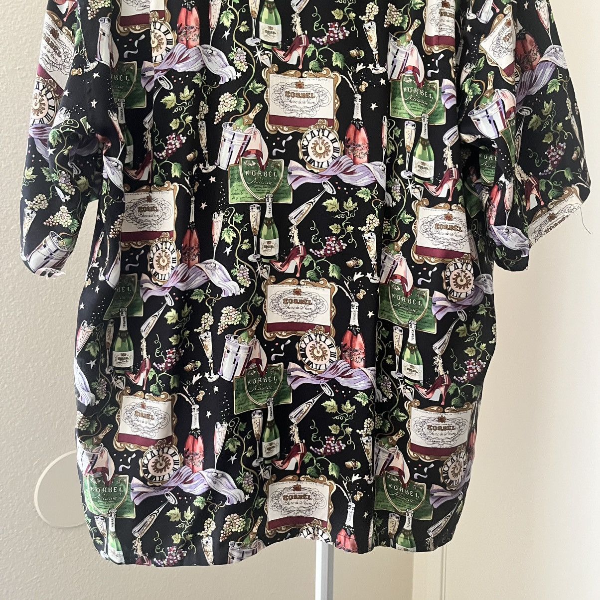 Nicole Miller 1994 Nicole Miller Limited Edition 100% Silk Korbel Shirt L Size US L / EU 52-54 / 3 - 7 Thumbnail