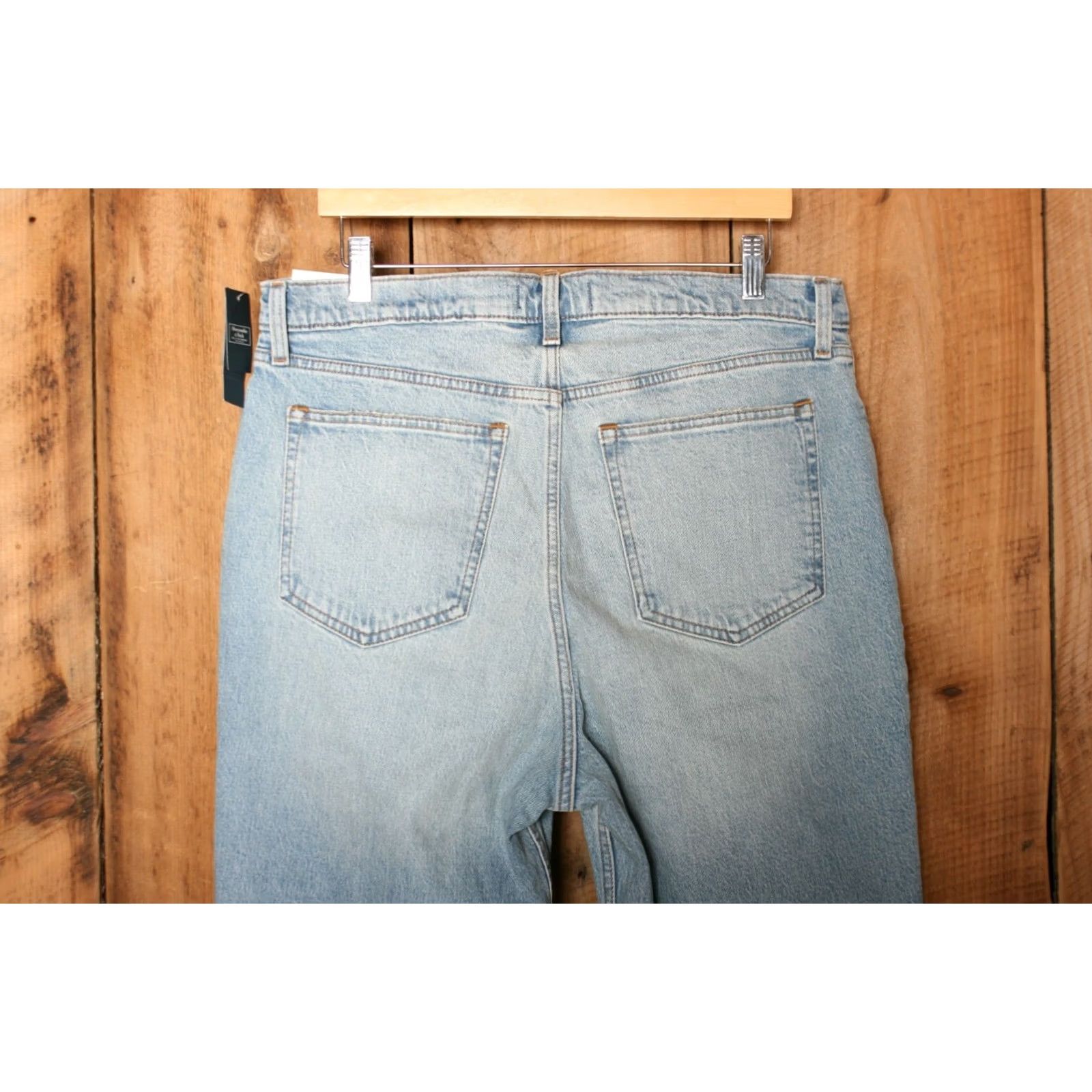 Abercrombie & Fitch Abercrombie & Fitch The 70's Vintage Flare Ultra High Rise Jeans Sz. 33 / 16L Denim Blue Distressed Womens Jeans Size 24" / US 00 / IT 34 - 4 Thumbnail