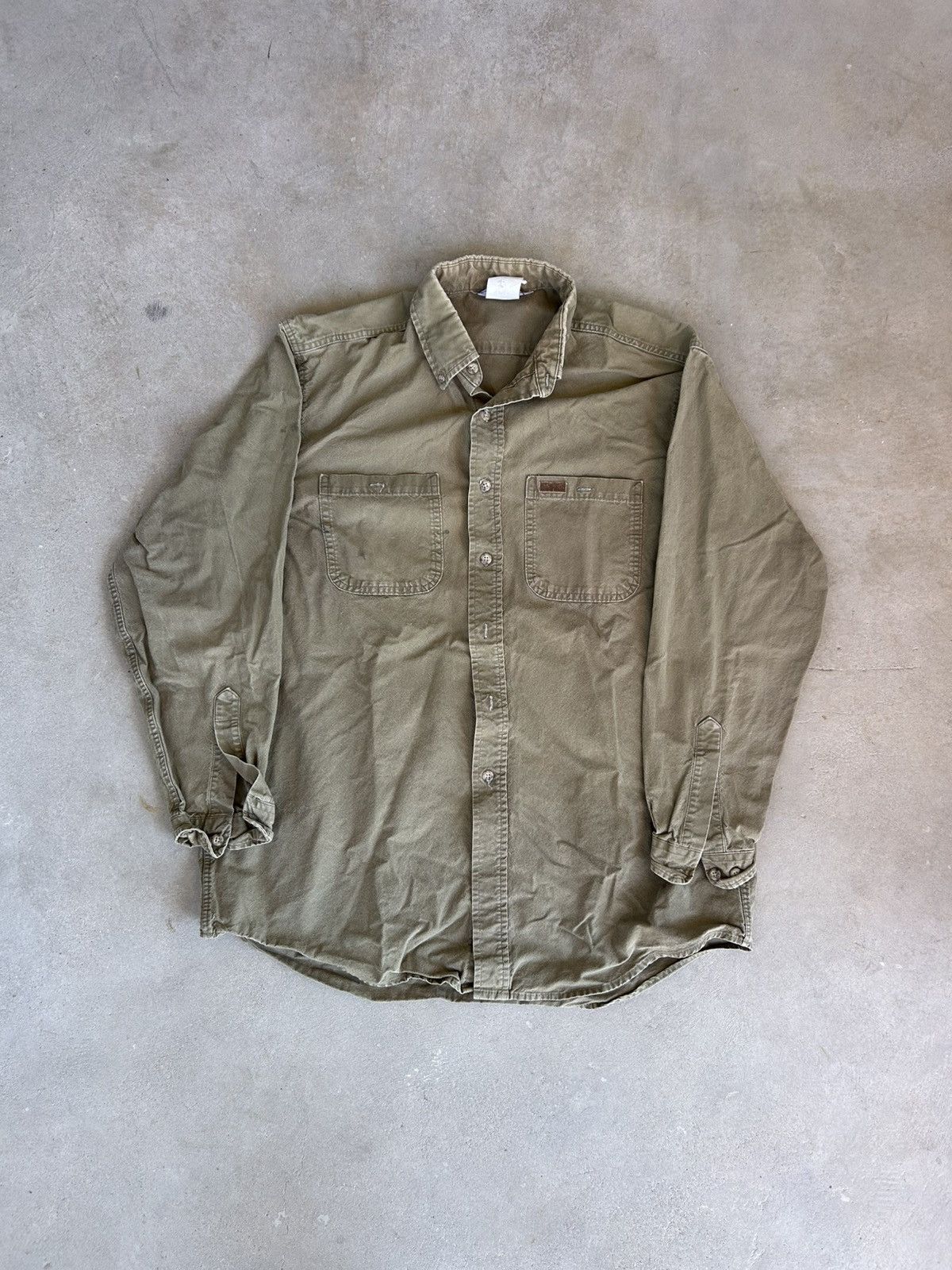 Carhartt × Vintage Vintage Carhartt Dad Style Button Down Shirt Size US L / EU 52-54 / 3 - 1 Thumbnail