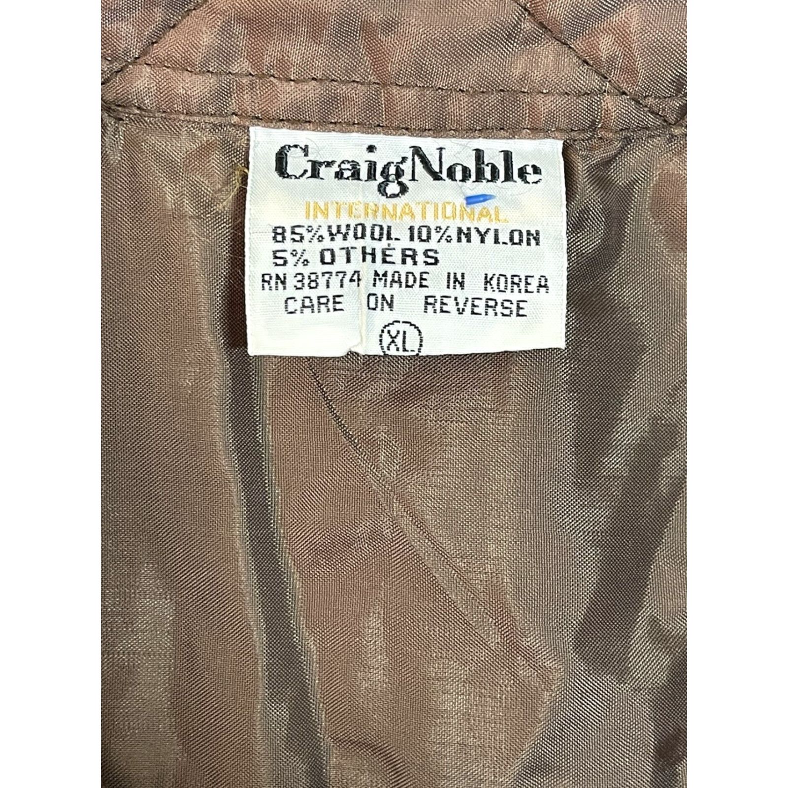 Vintage VINTAGE Craig Noble Wool Flannel Button-Up Shirt XL Brown Plaid 70s 80s Mens Size US XL / EU 56 / 4 - 3 Thumbnail