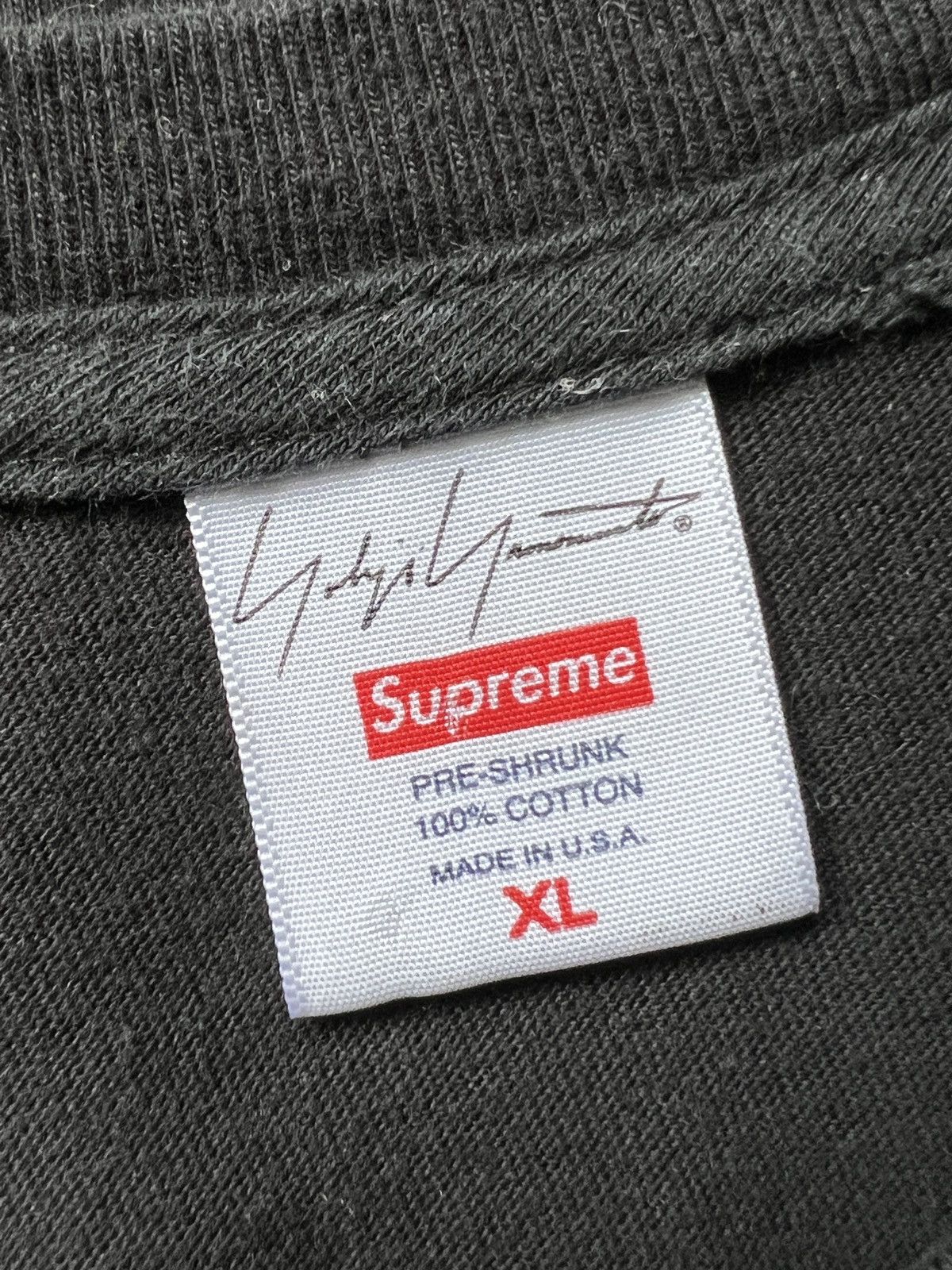 Supreme × Yohji Yamamoto Supreme x Yohji Yamamoto FW20 Logo Tee Size US XL / EU 56 / 4 - 5 Thumbnail