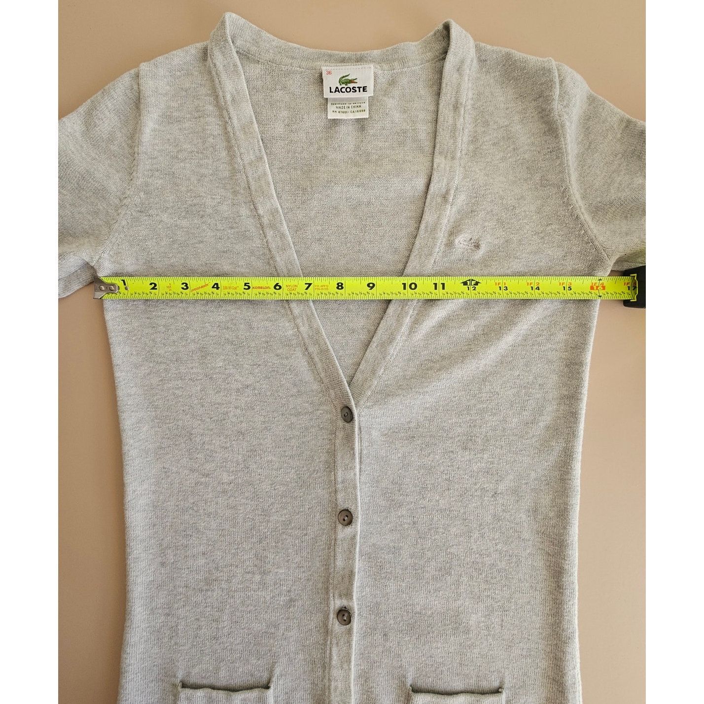 Lacoste Lacoste Cotton Cashmere Button Cardigan Sweater Pockets 36 S Size S / US 4 / IT 40 - 4 Thumbnail