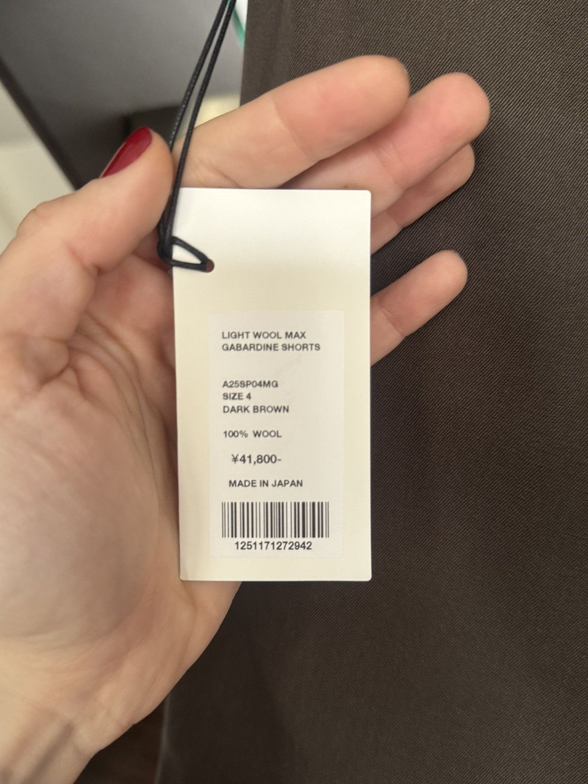 Auralee Light Wool Max Gabardine Shorts Size US 30 / EU 46 - 6 Thumbnail