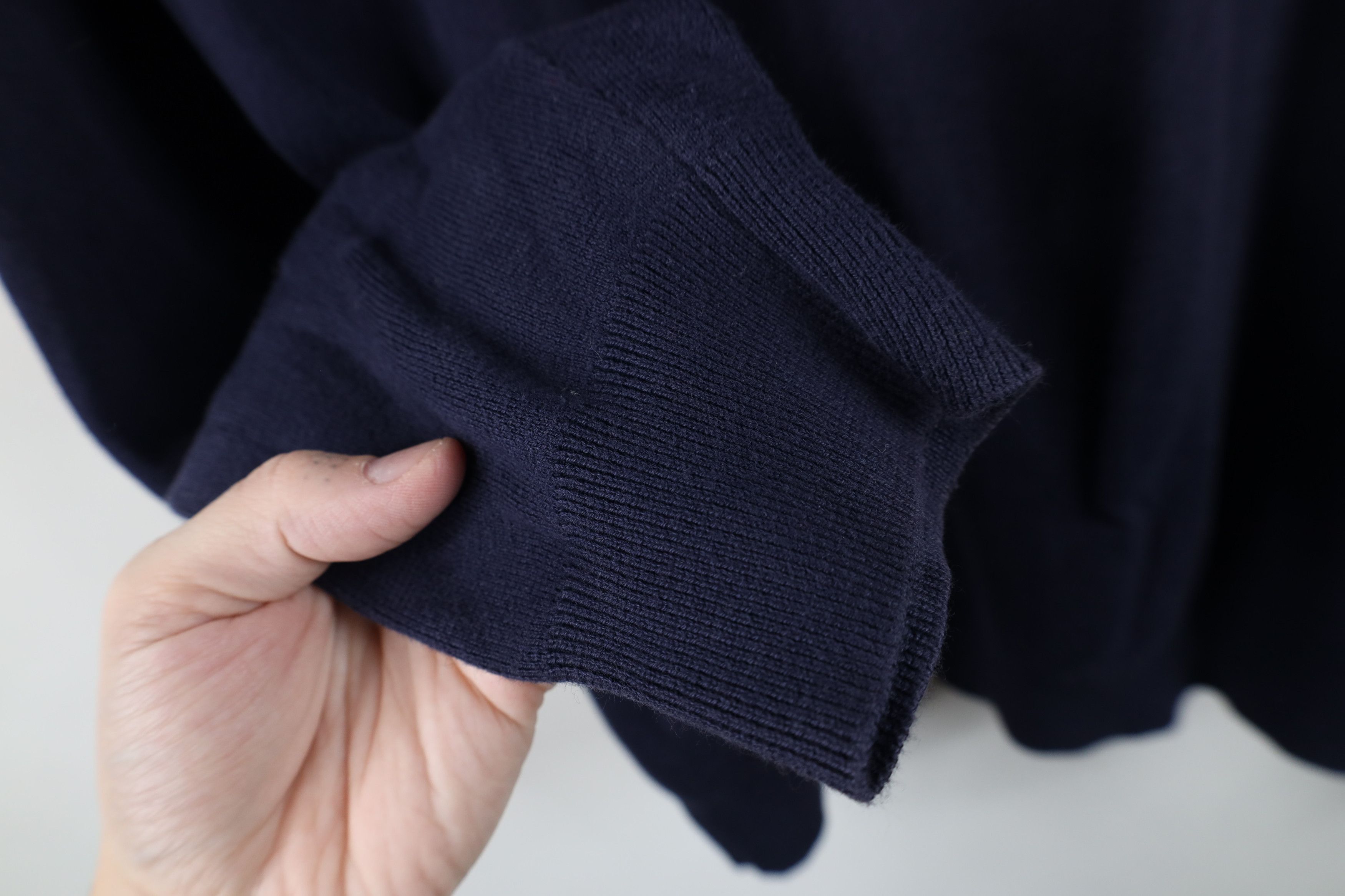 Ralph Lauren Vintage 90s Ralph Lauren Cotton Knit V-Neck Sweater Blue Size US L / EU 52-54 / 3 - 8 Thumbnail