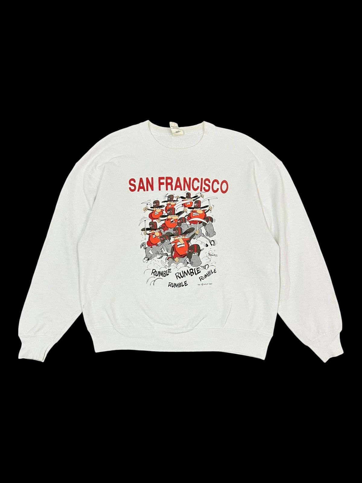 NFL VINTAGE 1989 49ERS AMERICAN FOOTBALL SPORT SWEATSHIRT Size US L / EU 52-54 / 3 - 1 Thumbnail