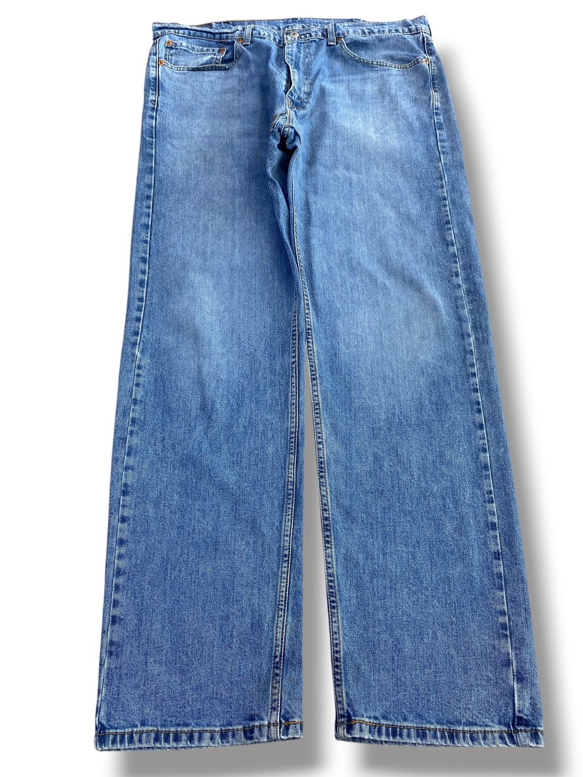 Levi's Levi’s 505 Blue Faded Wash Style Relaxed Fit Jeans Size US 37 - 1 Thumbnail