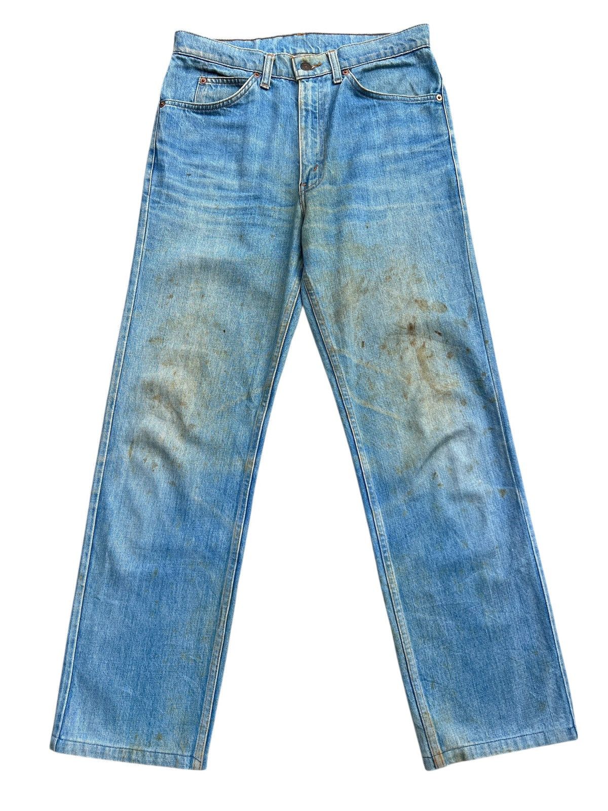 Levi's Vintage 90s Levis 515 Orange Tab Mudwash Denim Jeans 31x29 Size US 31 - 2 Thumbnail