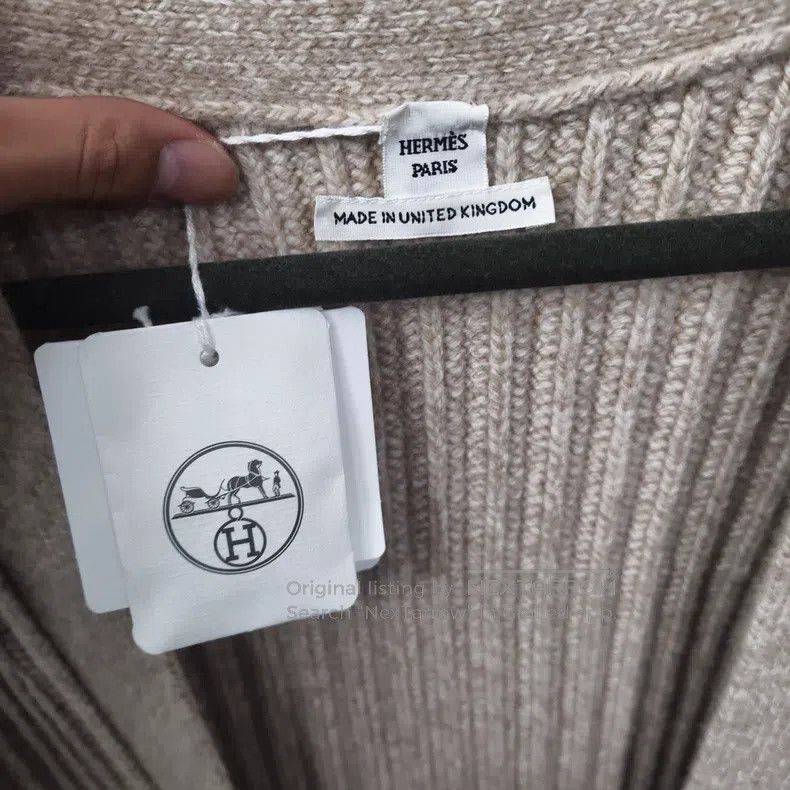 Hermes Hermes Solid Color Knit Cardigan Jacket Size XXS / US 00 / IT 34 - 3 Thumbnail