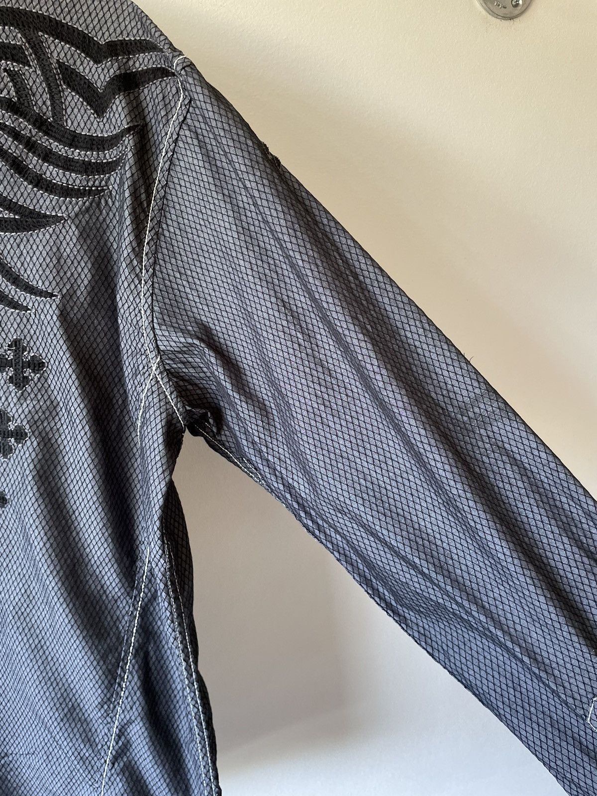 Roar Crazy Y2K Opium Design Tribal Cross Button Up Size US XL / EU 56 / 4 - 5 Thumbnail