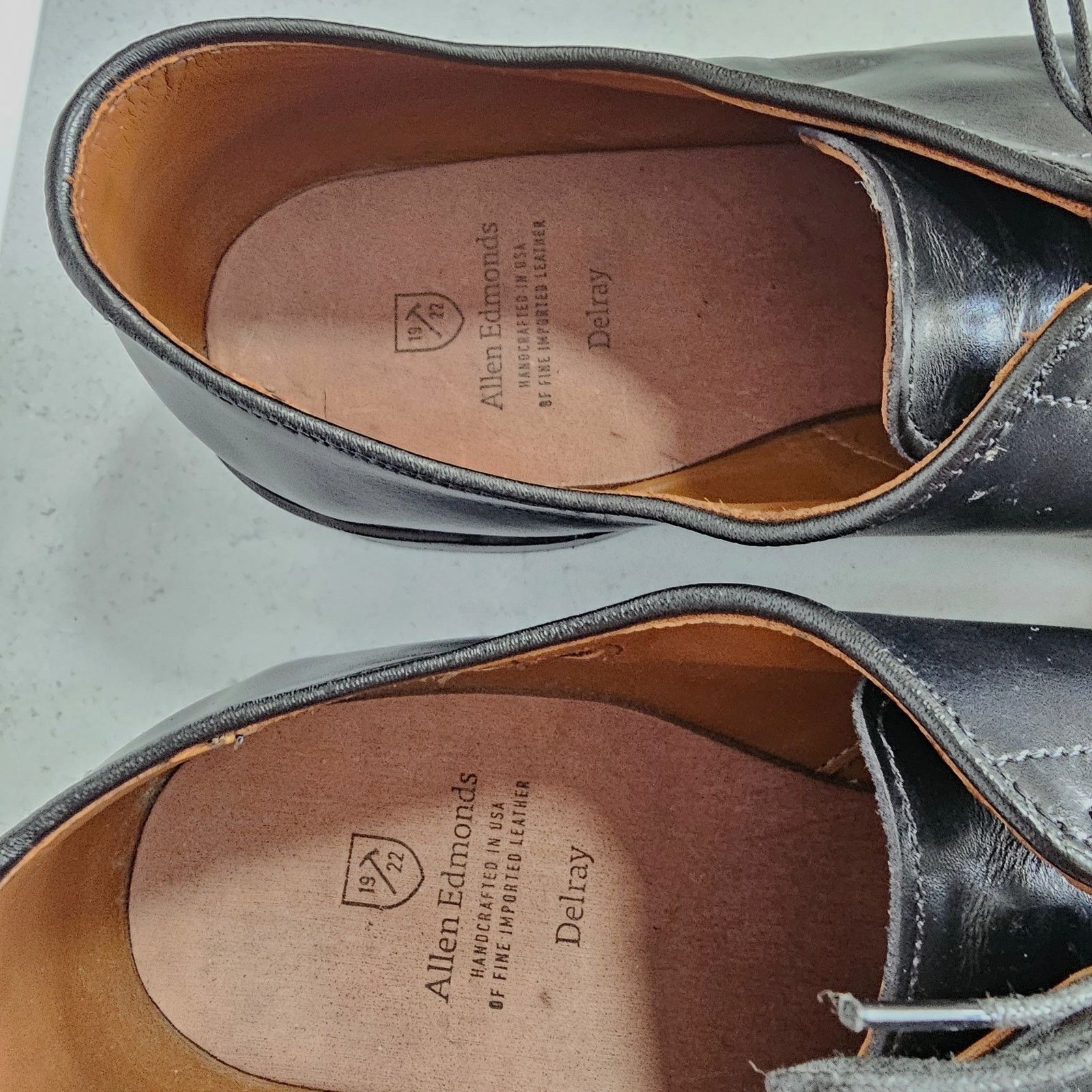 Allen Edmonds EUC Allen Edmonds Resoled Split Toe Delray Dress Shoes 15 B Size US 15 / EU 48 - 7 Thumbnail