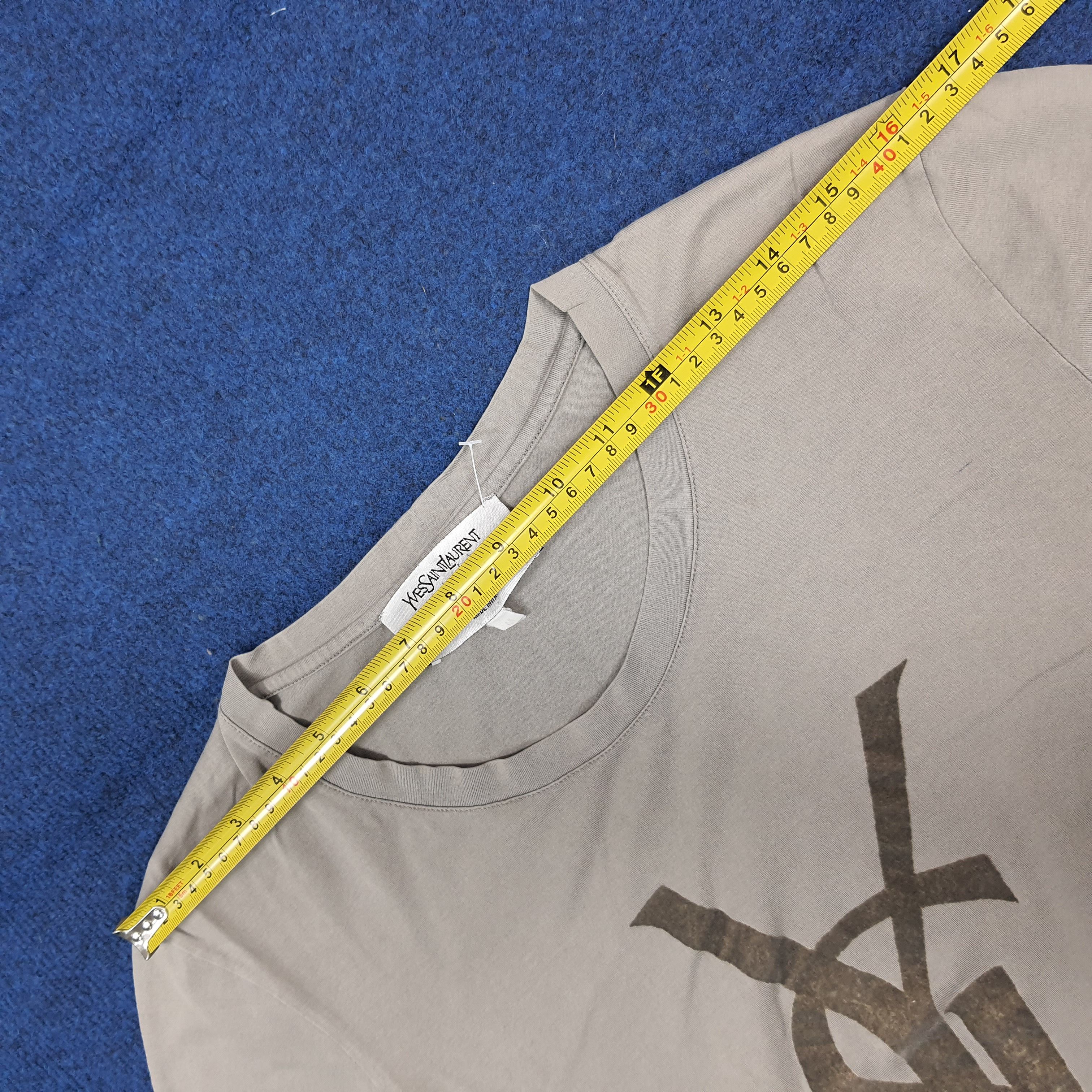 Yves Saint Laurent Vintage Yves Saint Laurent YSL Big Logo Tshirt C294N71 Size M / US 6-8 / IT 42-44 - 8 Thumbnail
