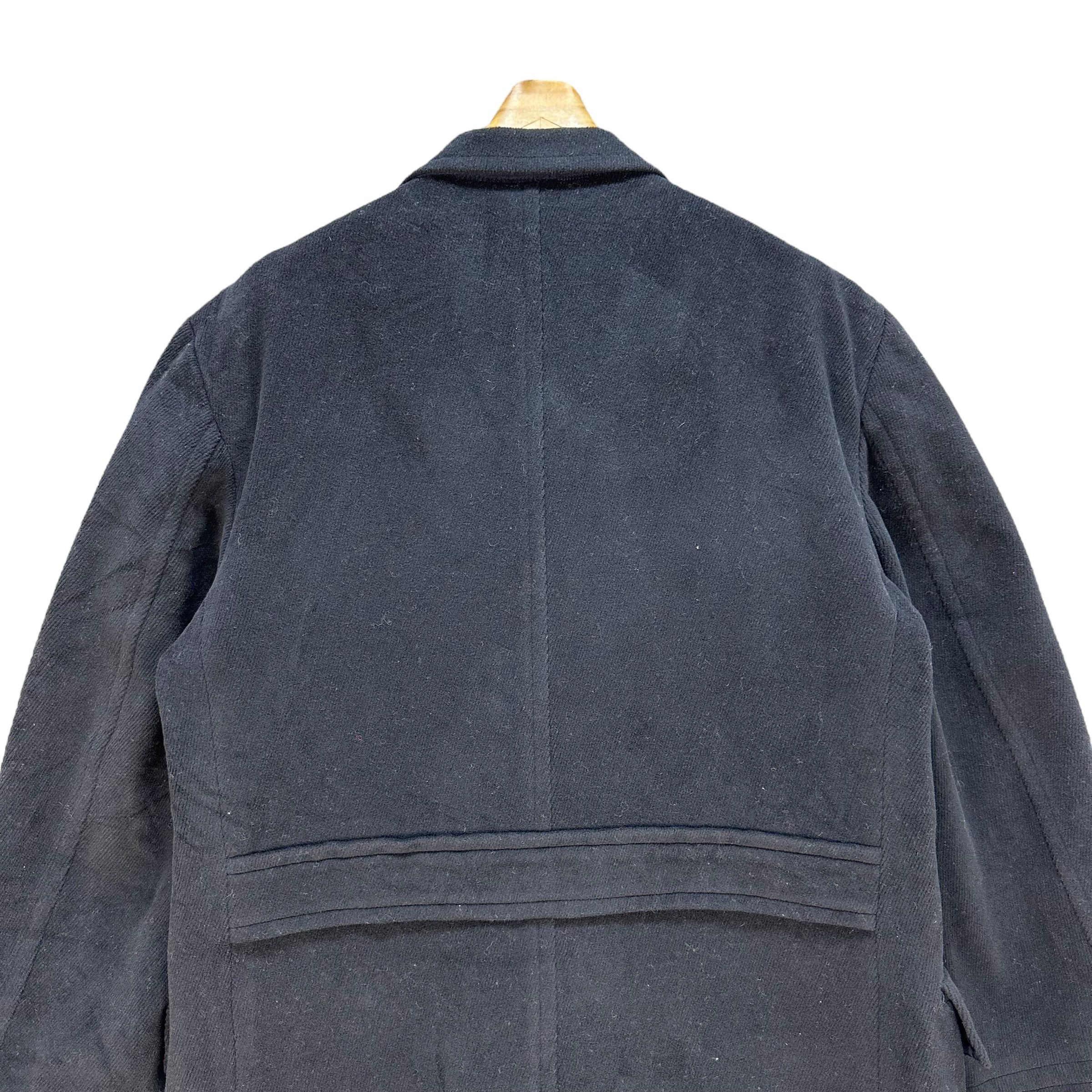 Japanese Brand HOMME DE NUIT Tokio Kumagai Double Breast Long Coat A64-1546 Size US L / EU 52-54 / 3 - 13 Thumbnail