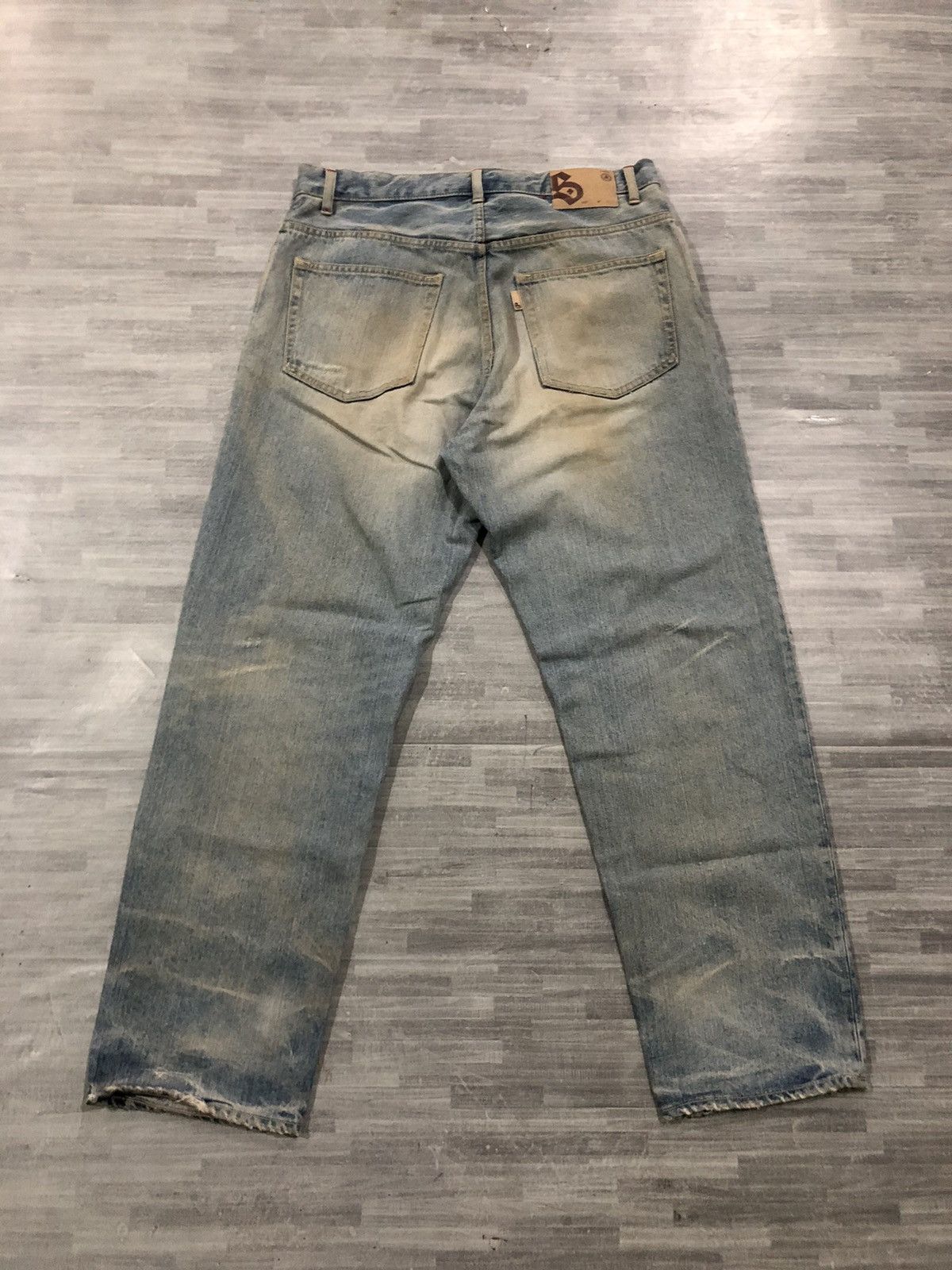 FDMTL × Vintage Vintage Scanner Fundamental Flare Jeans Disteressed Size US 35 - 2 Thumbnail