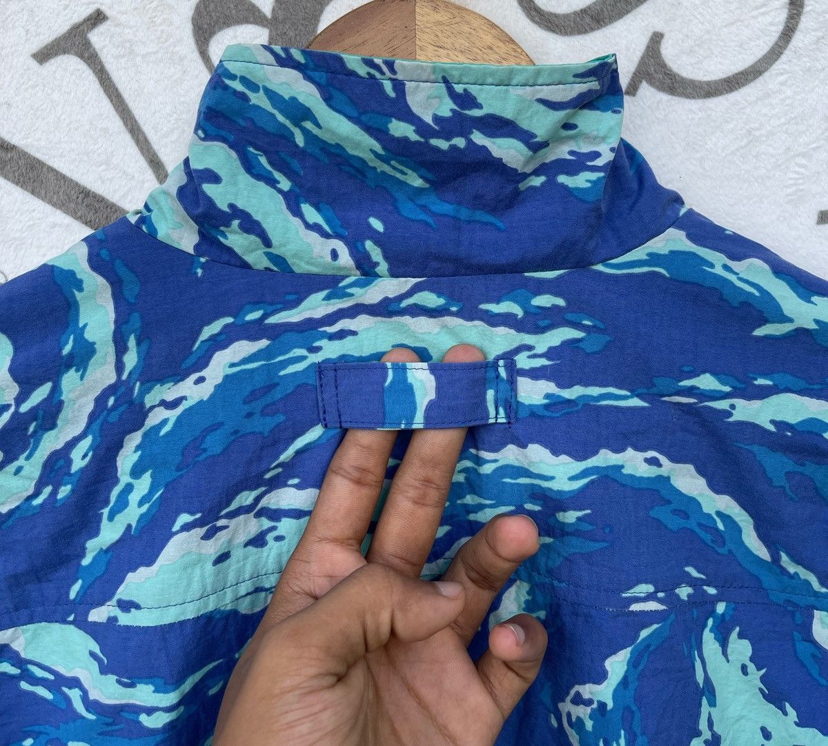 Helly Hansen 🔥Vintage 90's Helly Hansen Blue Flame Bomber Jacket Size US M / EU 48-50 / 2 - 10 Thumbnail