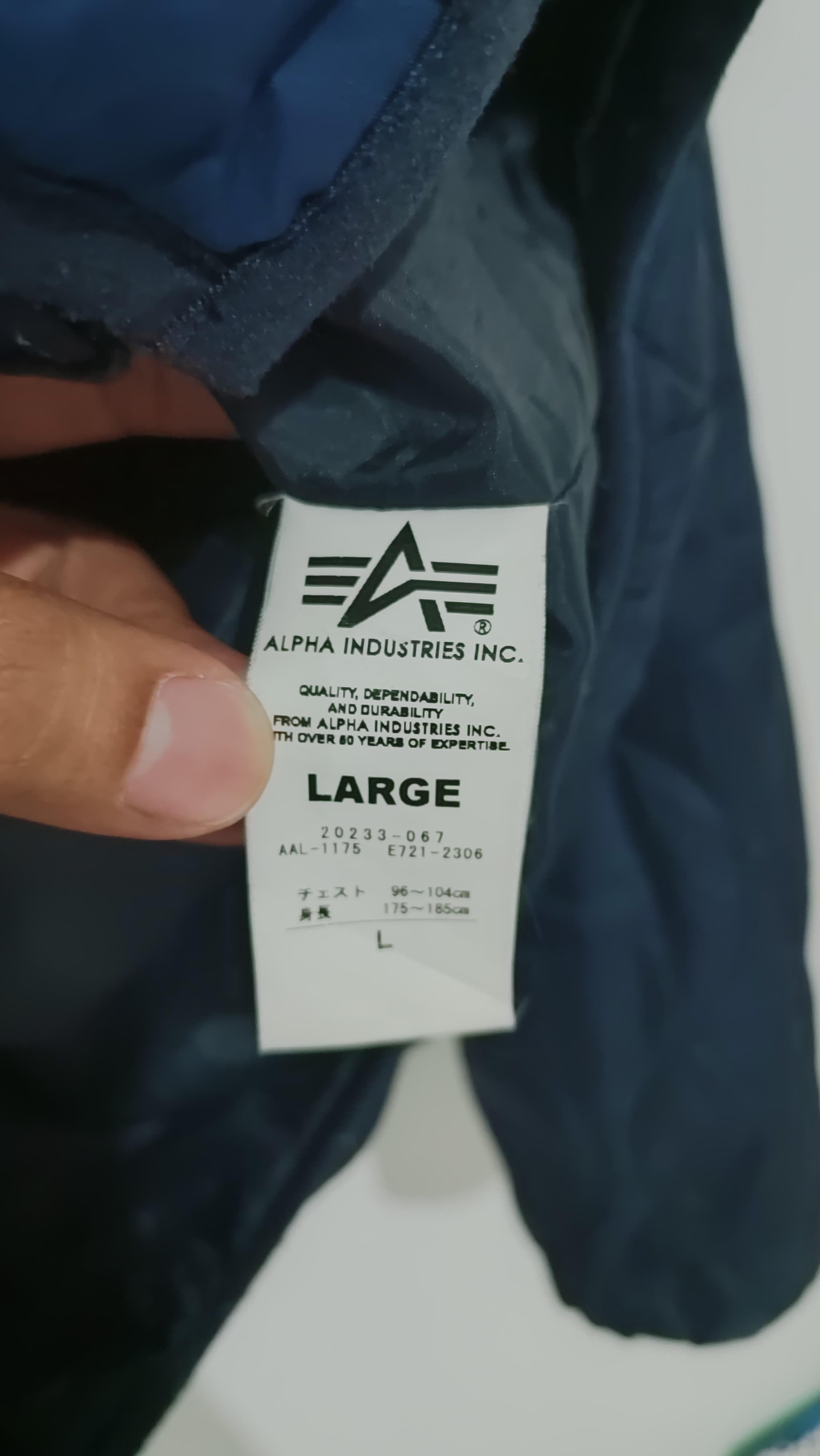 Alpha Industries Alpha industries quilted jacket Size US L / EU 52-54 / 3 - 6 Thumbnail