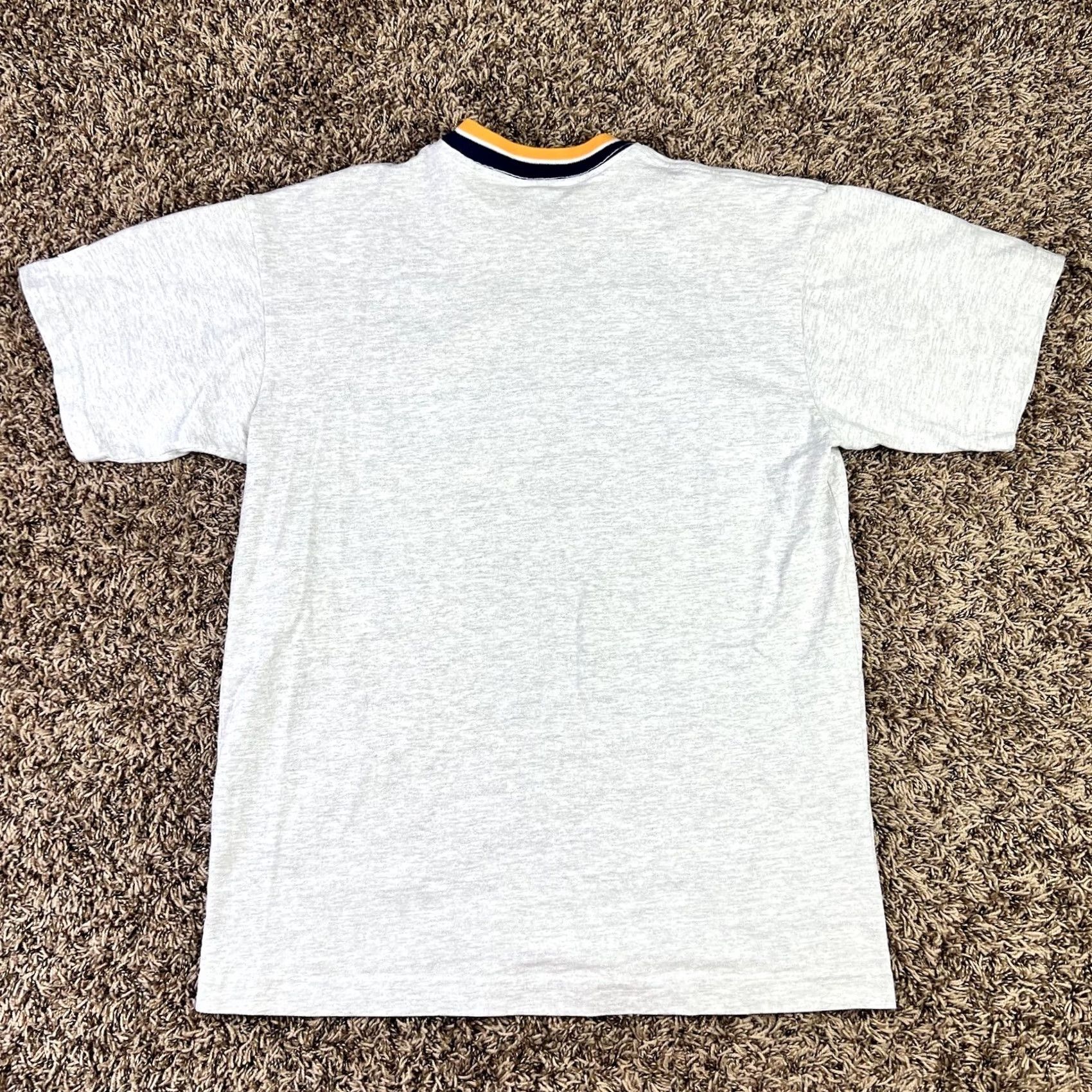 Vintage VINTAGE Georgia Tech Yellow Jackets Embroidered T-Shirt Medium Men Gray 100% Cotton Embroidered Logo Ringer 90s Size US M / EU 48-50 / 2 - 3 Thumbnail