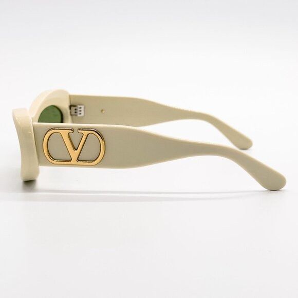 Valentino NEW VALENTINO SUNGLASSES VLS-178B IVORY/GREEN WOMEN EYEWEAR Size ONE SIZE - 6 Thumbnail