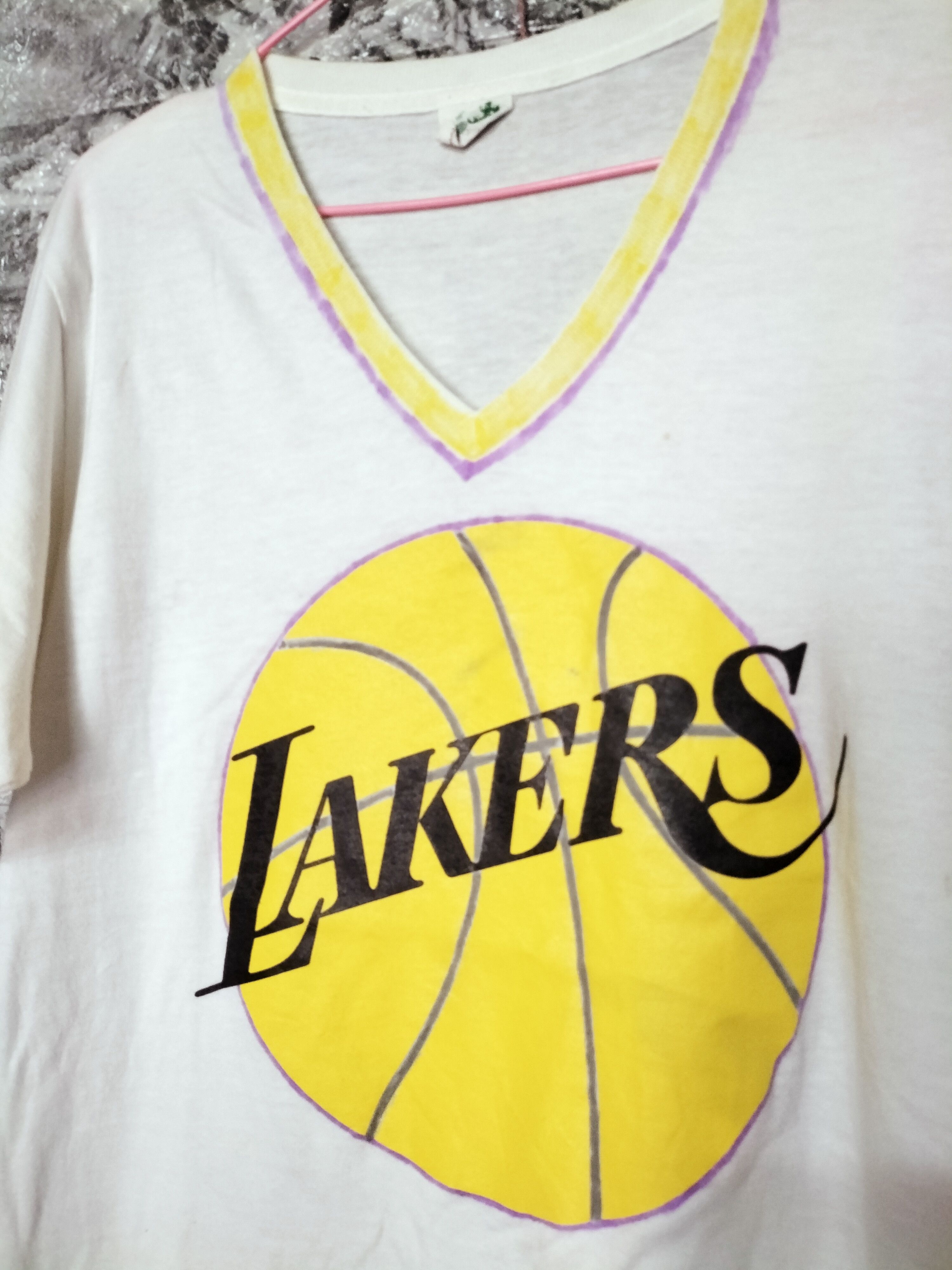 NBA SALE 💥OFFER ME Vintage 80s 90s LA LAKERS NBA basketball Size US L / EU 52-54 / 3 - 2 Thumbnail