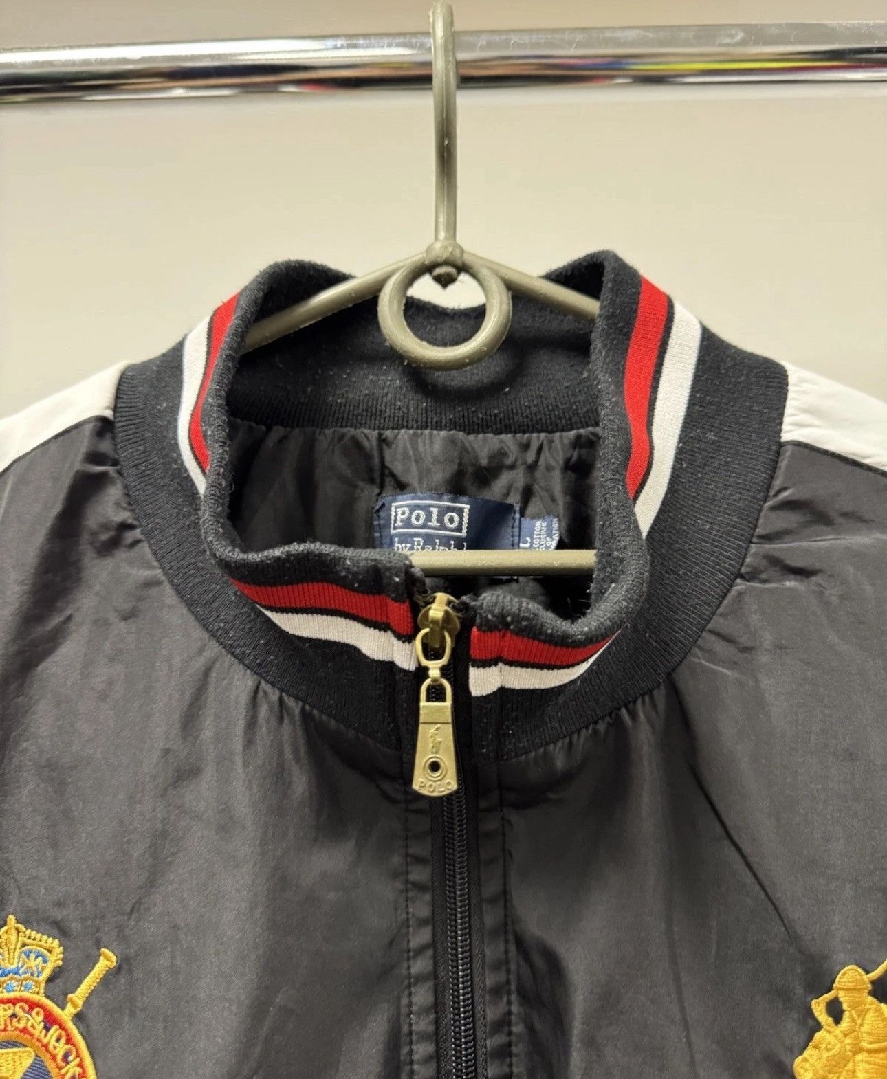 Polo Ralph Lauren Vintage Polo Ralph Lauren County Riders Nylon Track Jacket Size US L / EU 52-54 / 3 - 5 Thumbnail