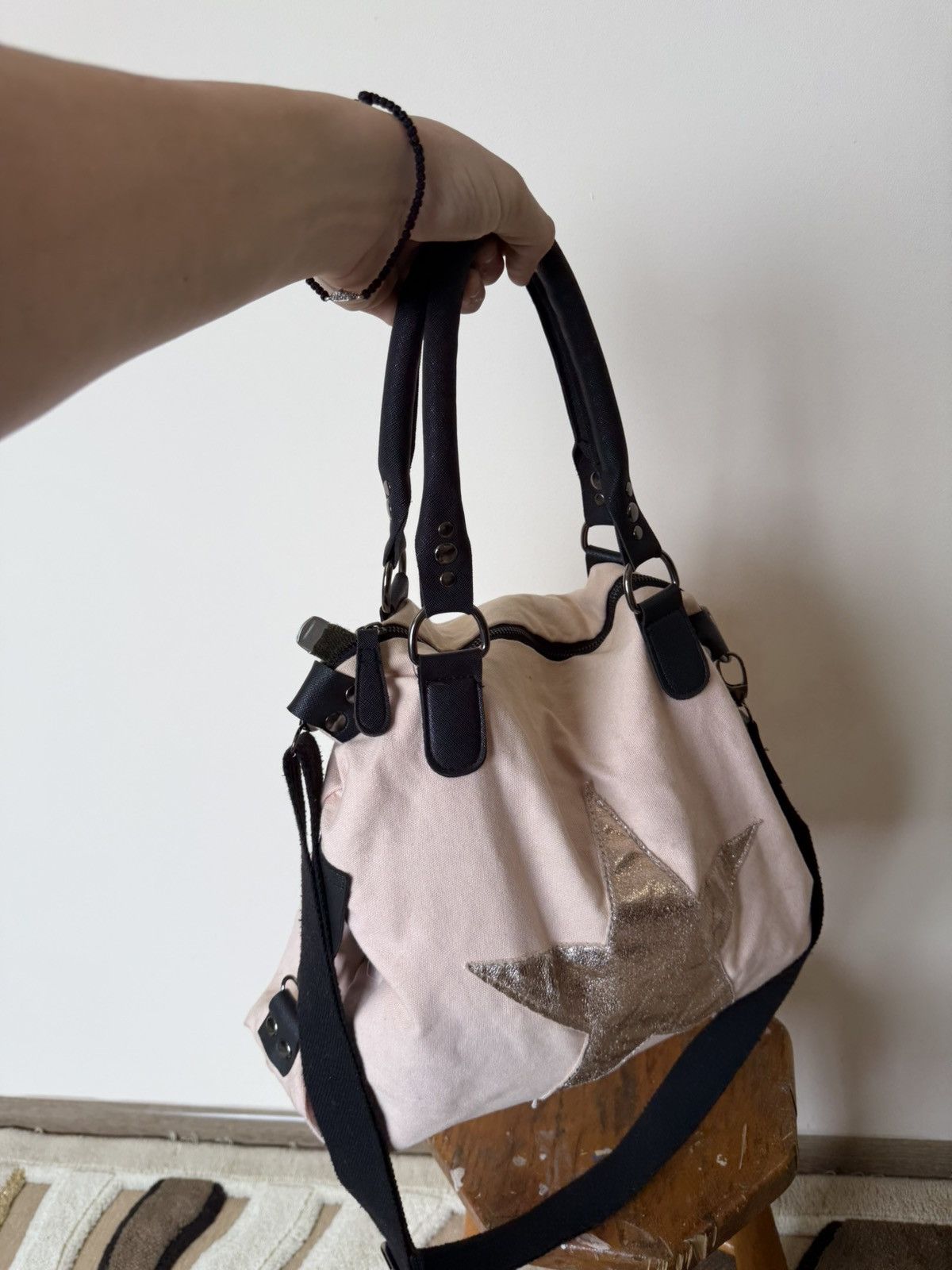 Japanese Brand Vintage Y2K Cotton Hippie Bag With Pockets Streetwear Size ONE SIZE - 10 Thumbnail