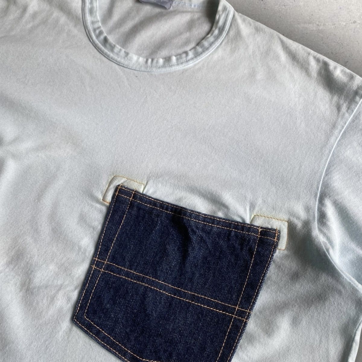 Comme des Garcons Vintage 2003 Denim Pocket Tee Size US M / EU 48-50 / 2 - 1 Thumbnail