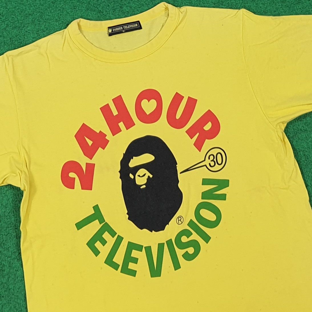 Japanese Brand Vintage BAPE x 24 Hour Television Charity Tshirt C285N40 Size US S / EU 44-46 / 1 - 2 Thumbnail